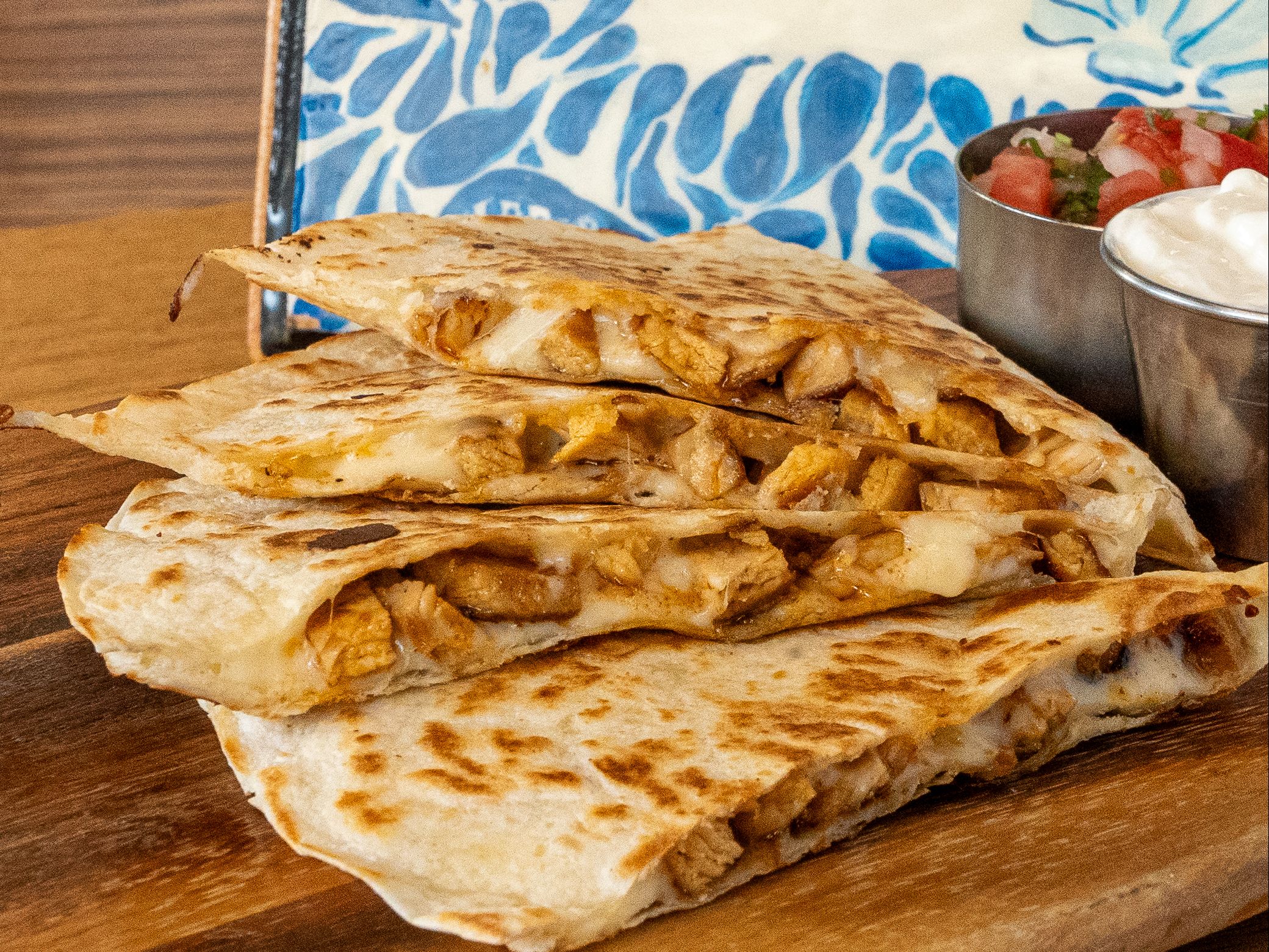 Chicken BBQ Quesadilla.