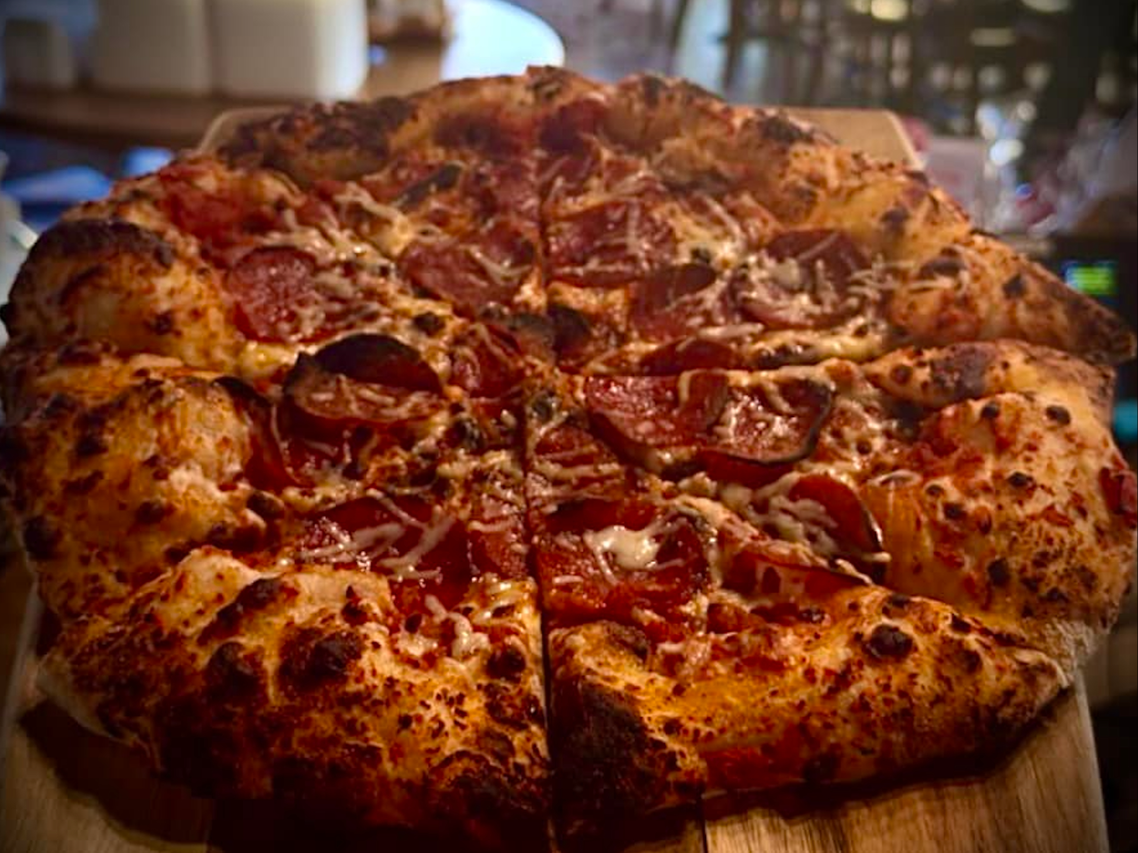 Loaded Pepperoni Pizza.