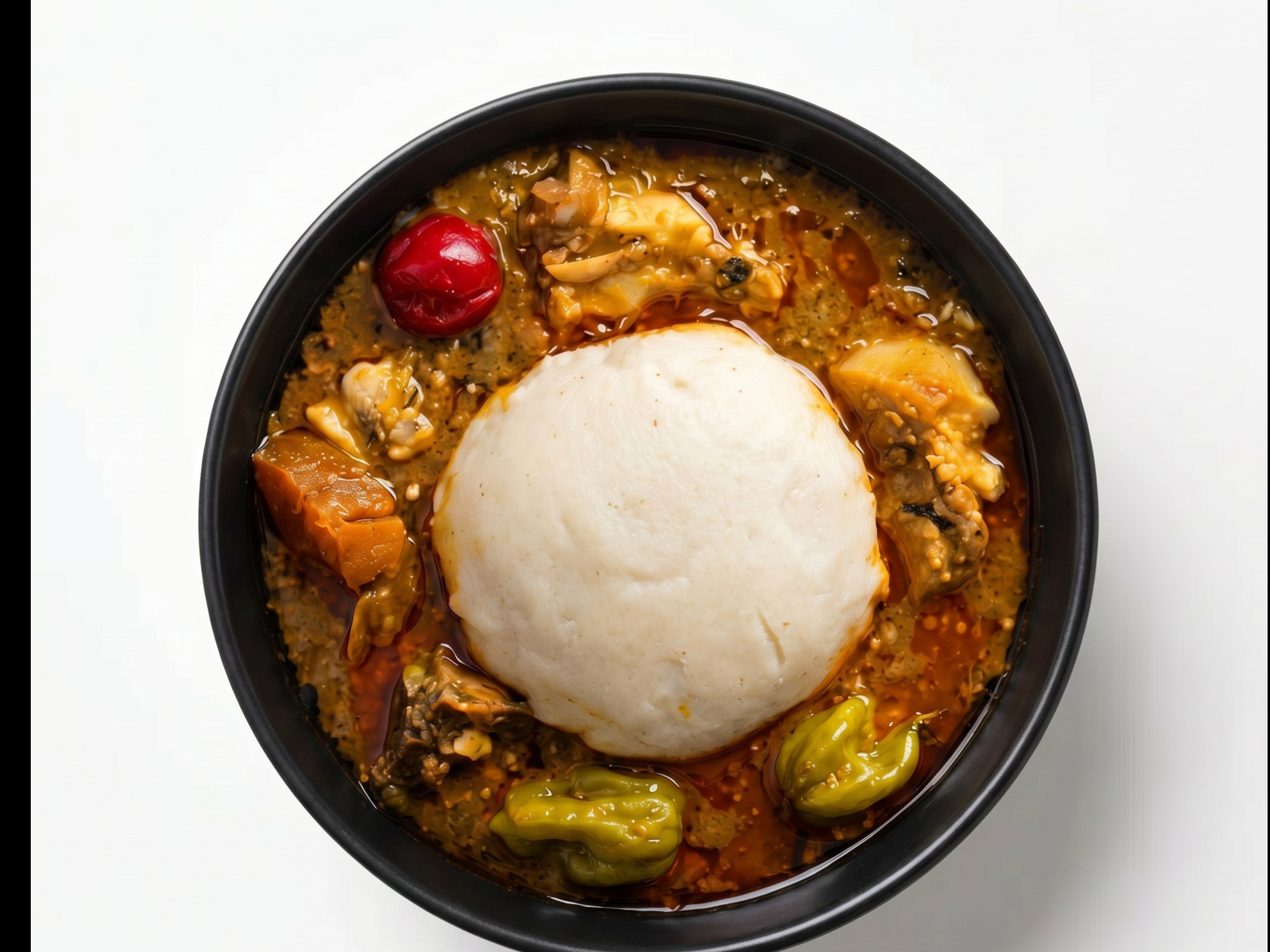 Okra Soup & Swallow Large.