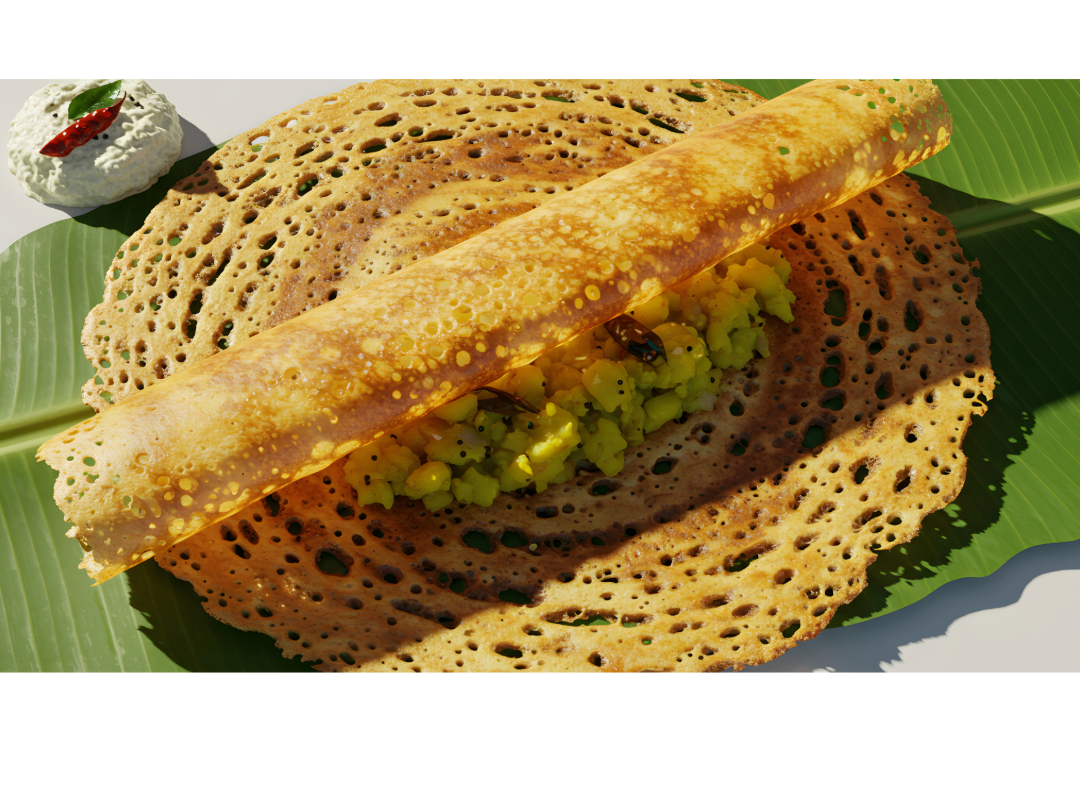 Rava Onion Masala Dosa