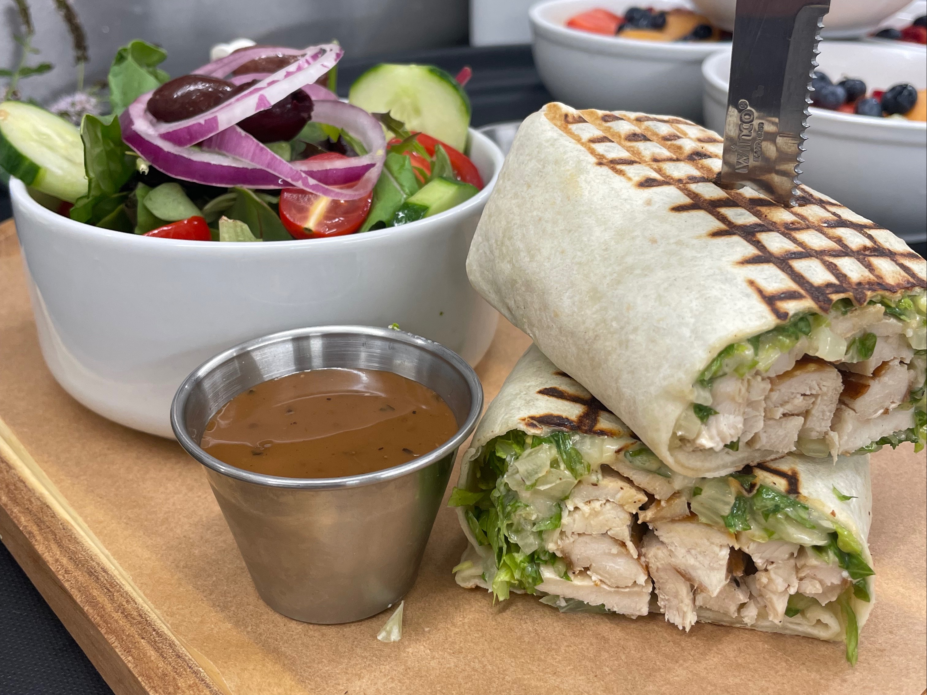 Chicken Caesar Wrap.