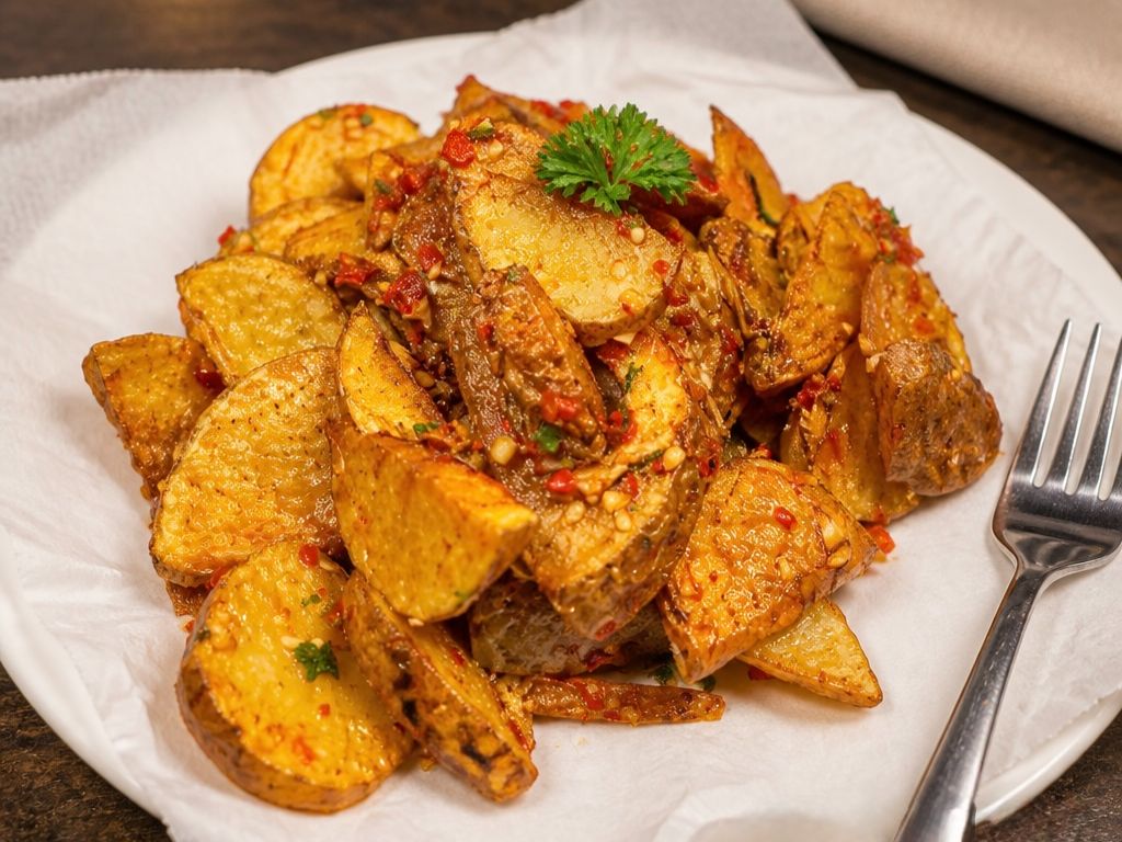 Garlic Cajun Potatoes.