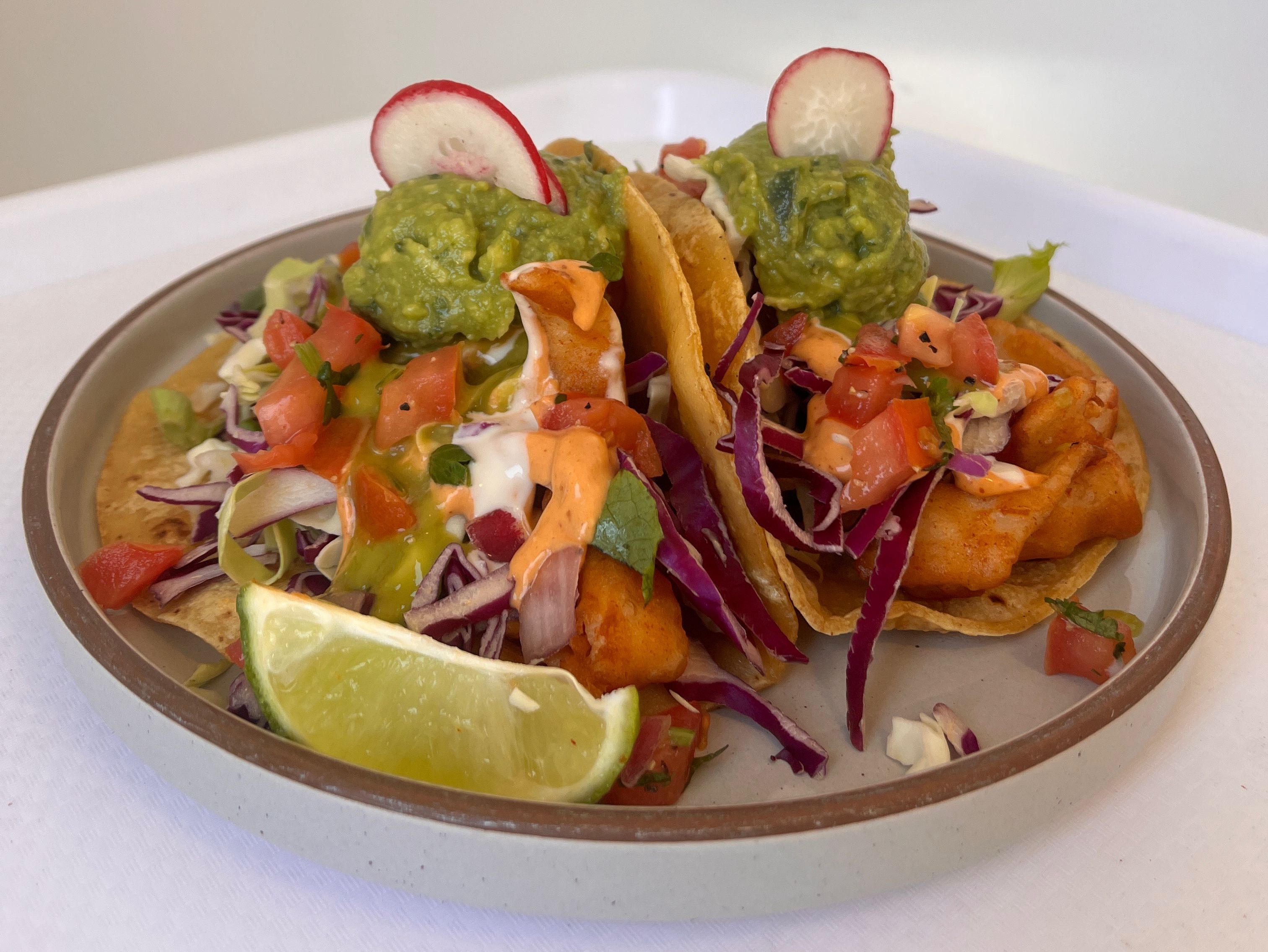 Coconut Fysh Tacos.