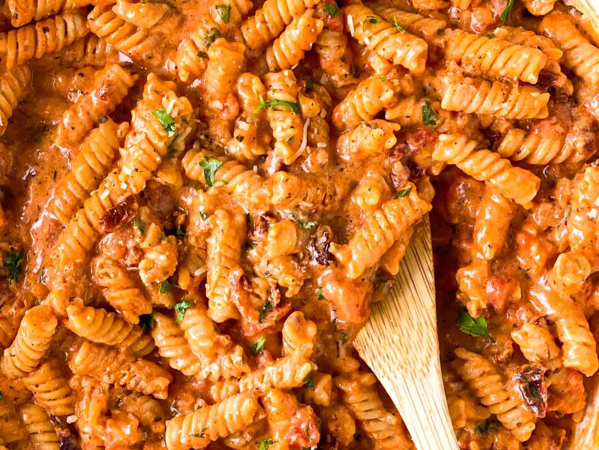 Creamy Tomato Pasta.