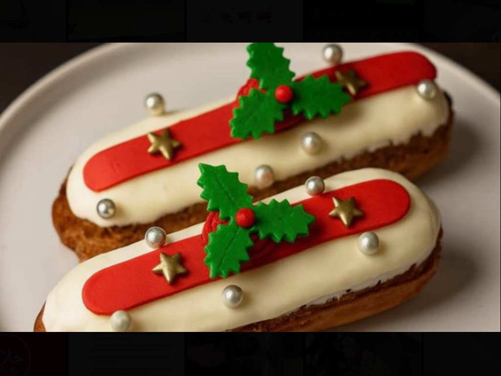 Chocolate Pecan Eclair Cake.