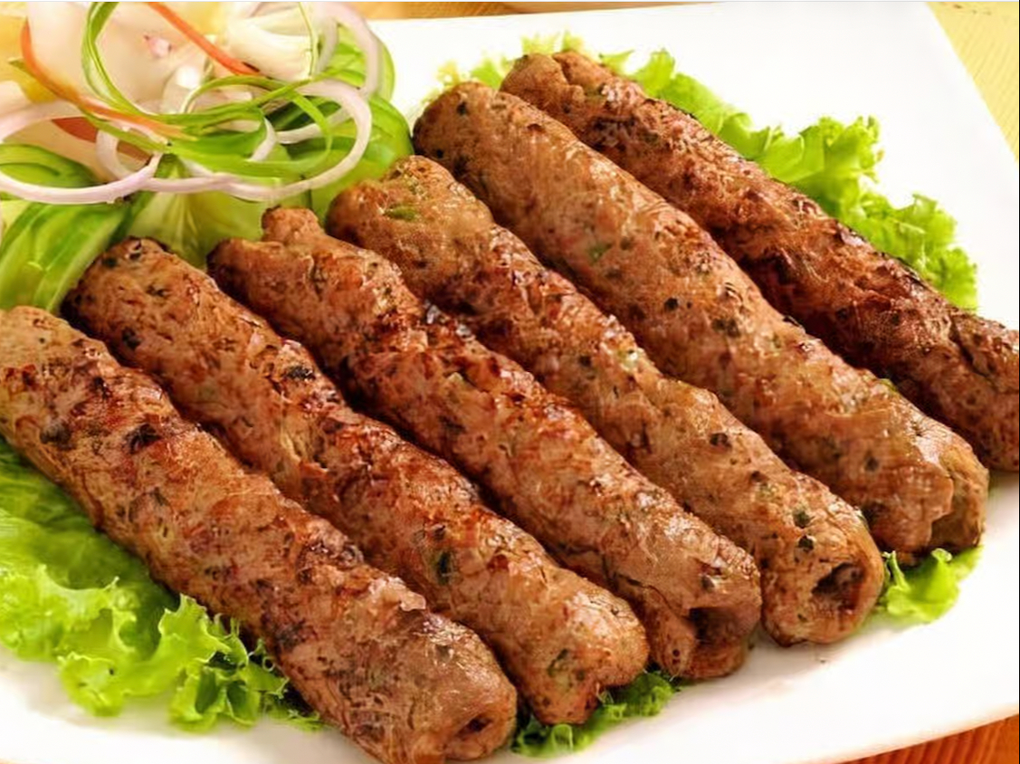 Beef Shish Kabob ( 2 sticks cut into 6 pieces).