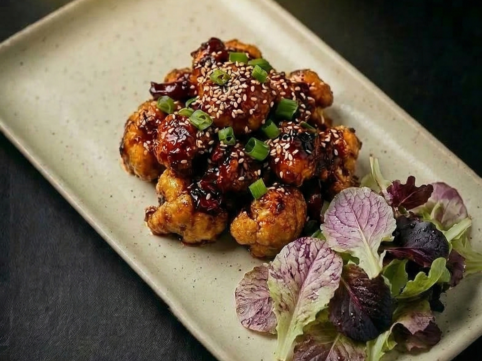 Sesame Cauliflower.
