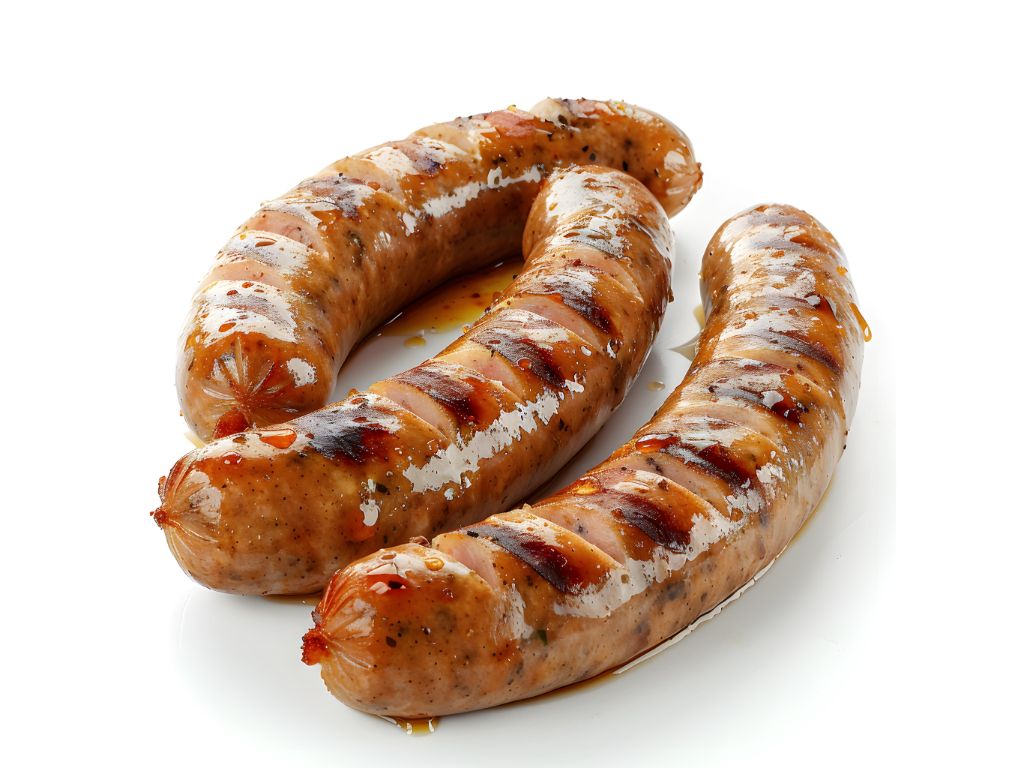 Two Zesty Beef Sausages.