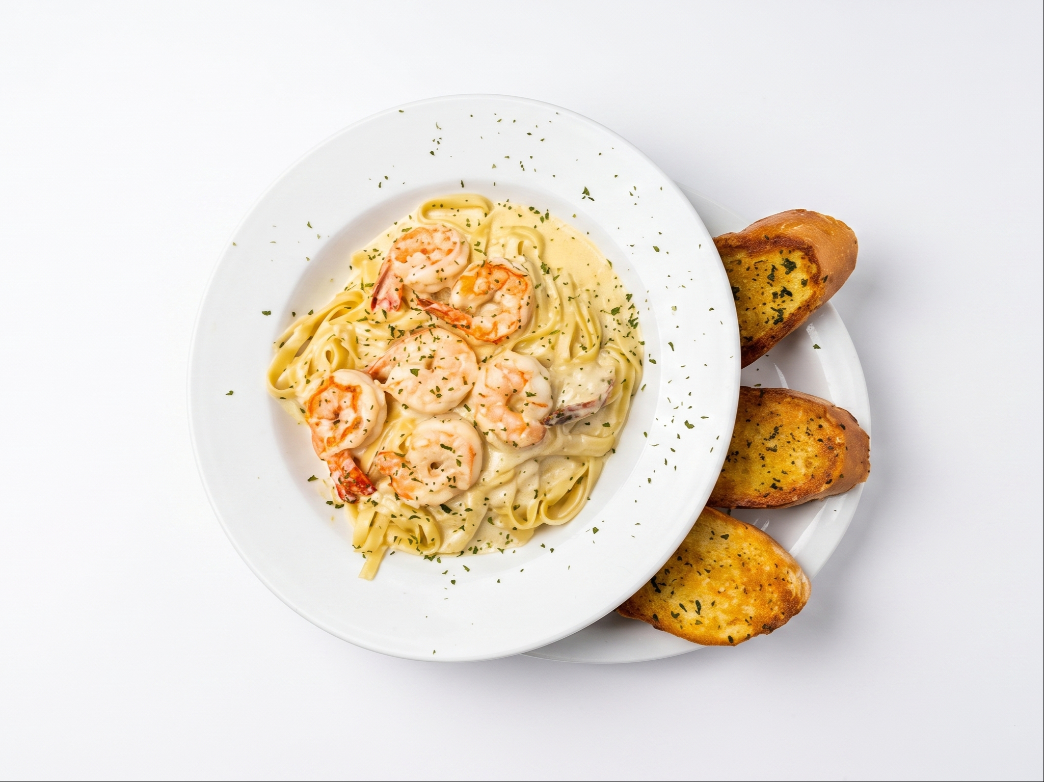 Shrimp Alfredo.