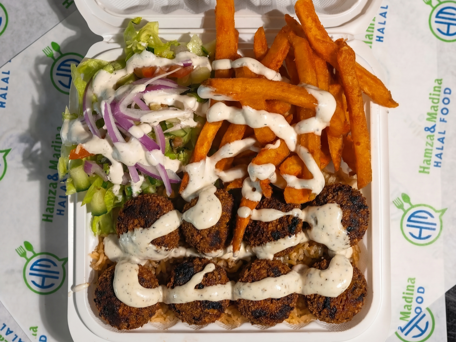 Falafel Over Rice