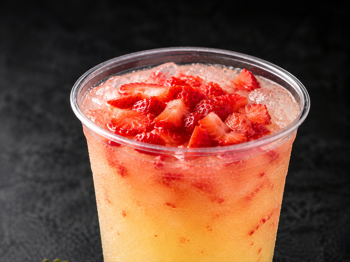 Large Strawberry Lemonade.