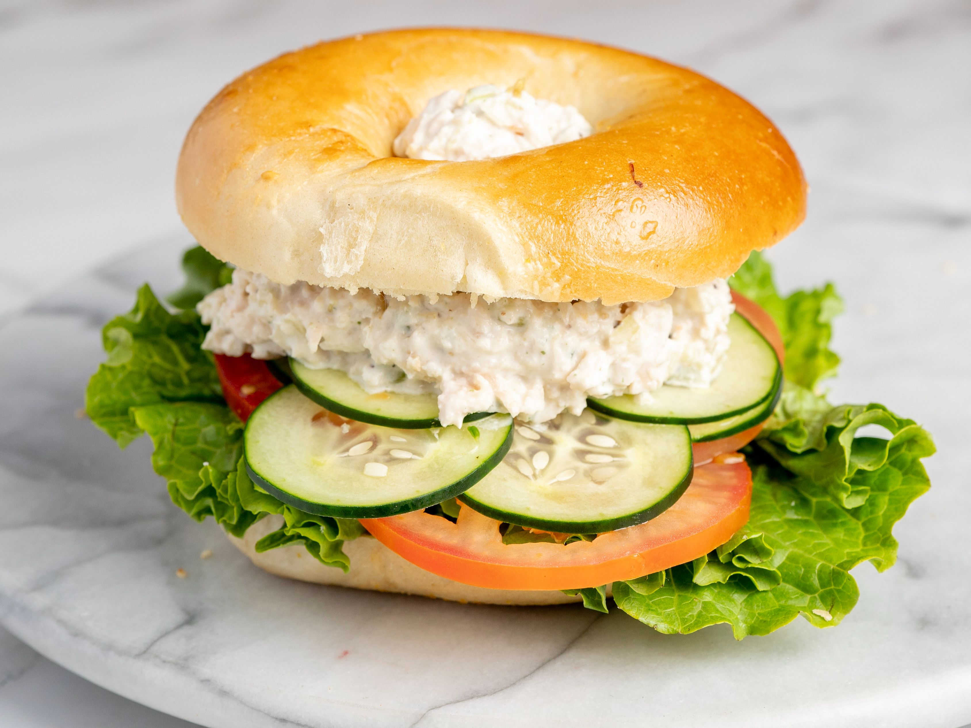 CHICKEN SALAD SANDWICH.