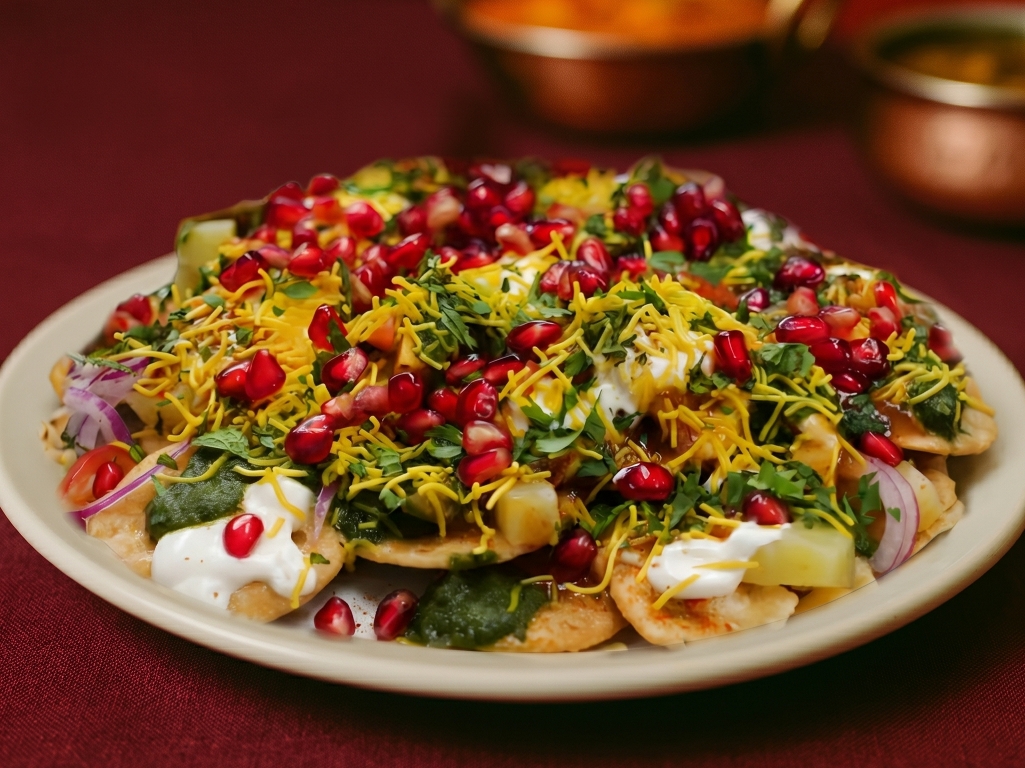 Aloo Papdi Chat.