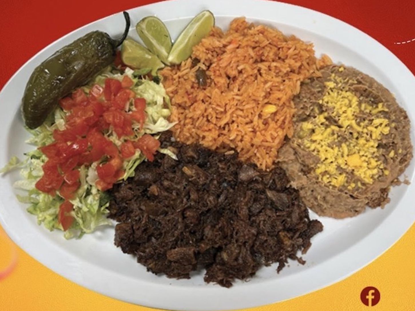 Barbacoa plate.