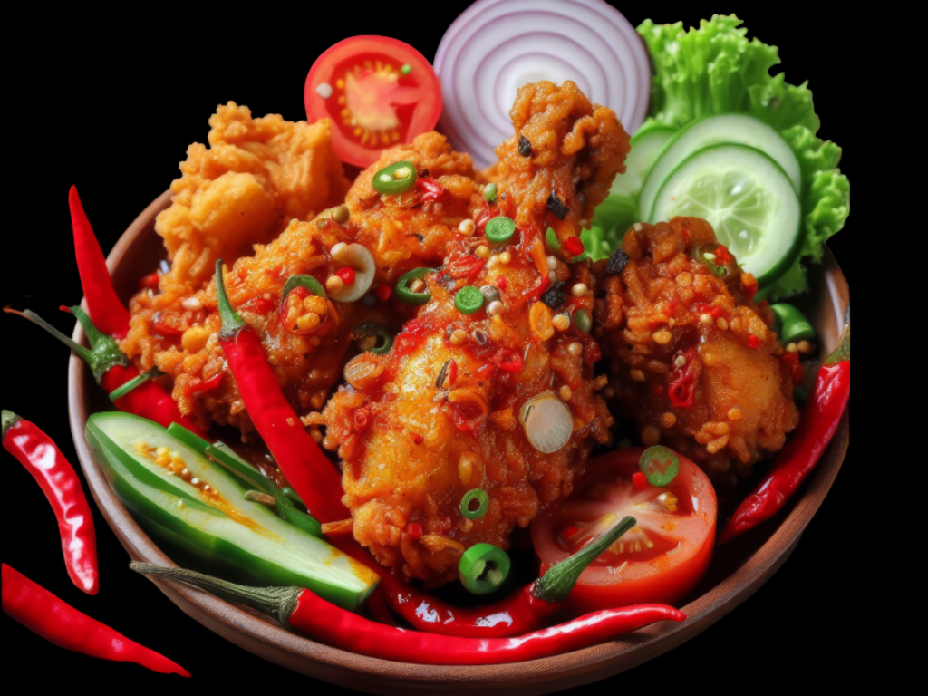 Guzhong Chilli Chicken.