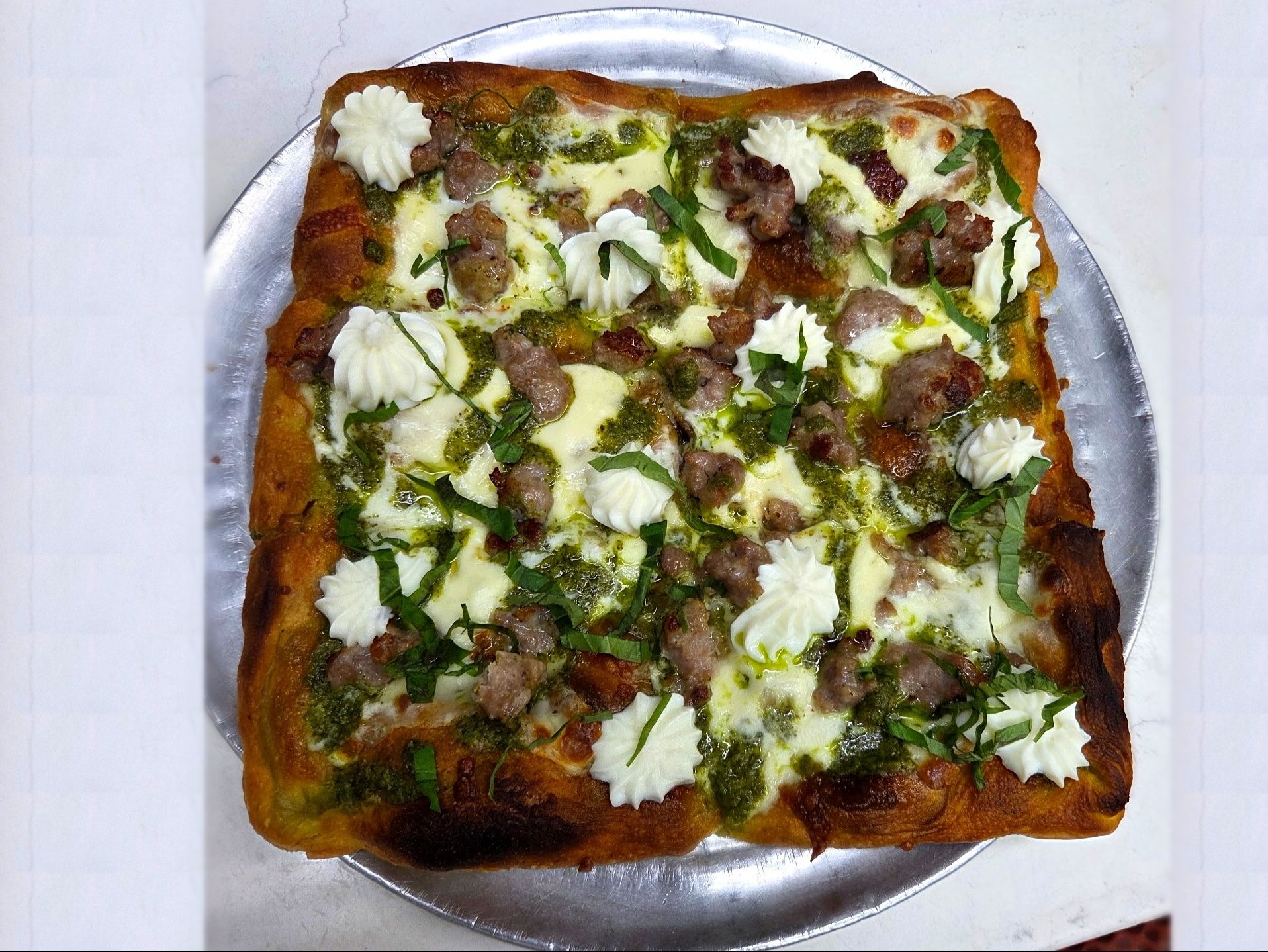 Sausage Pesto Mini Roman.