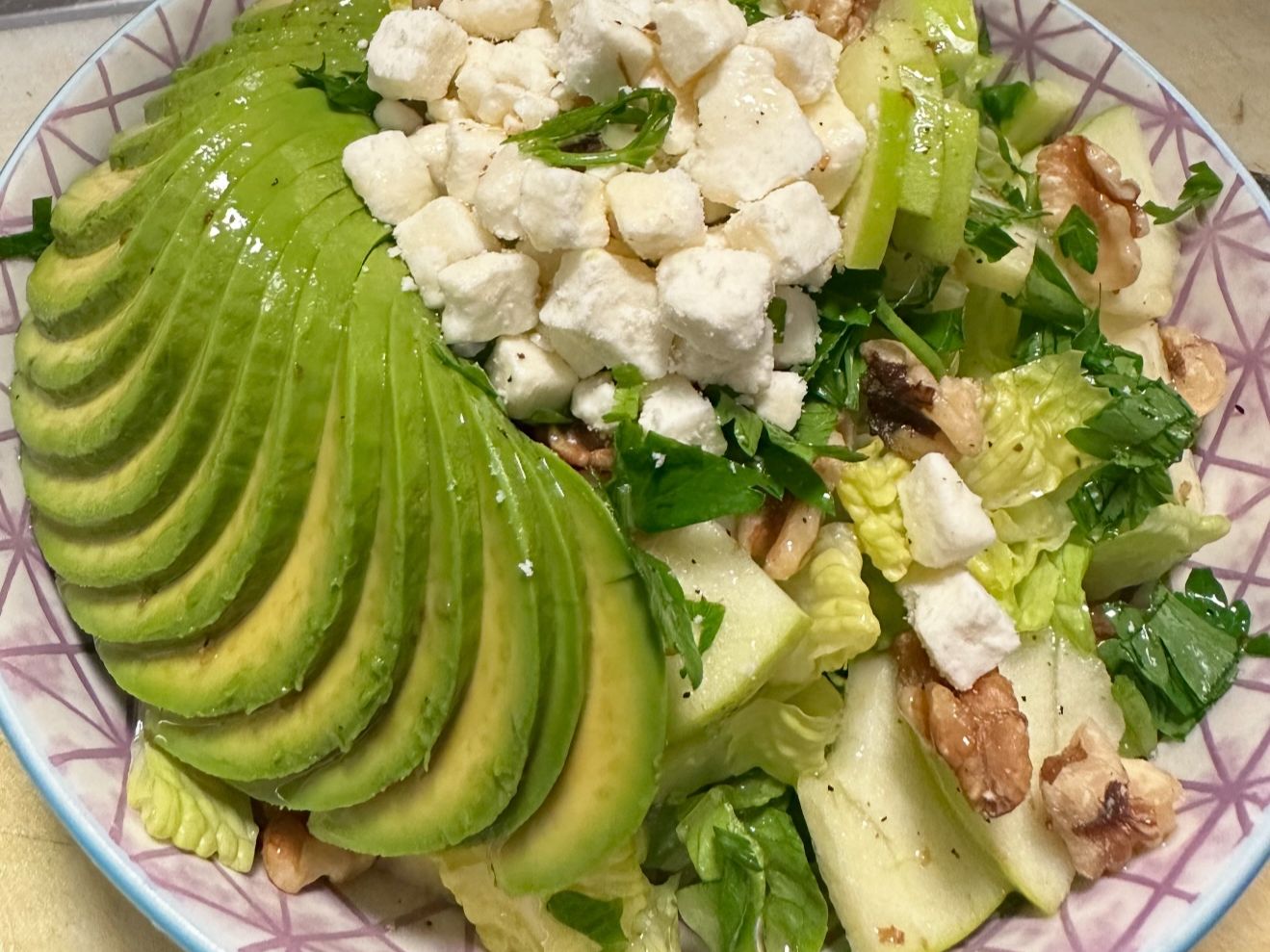 Apple Avocado Salad.