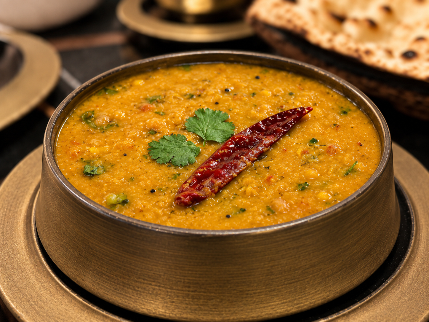 Golden Daal Fry.