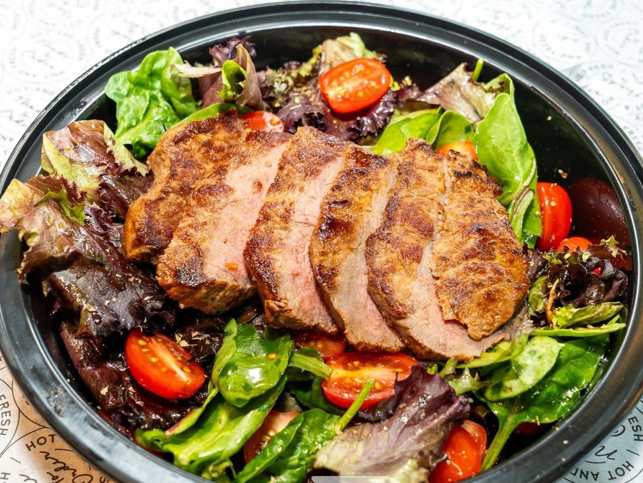 Grilled Steak With House Salad