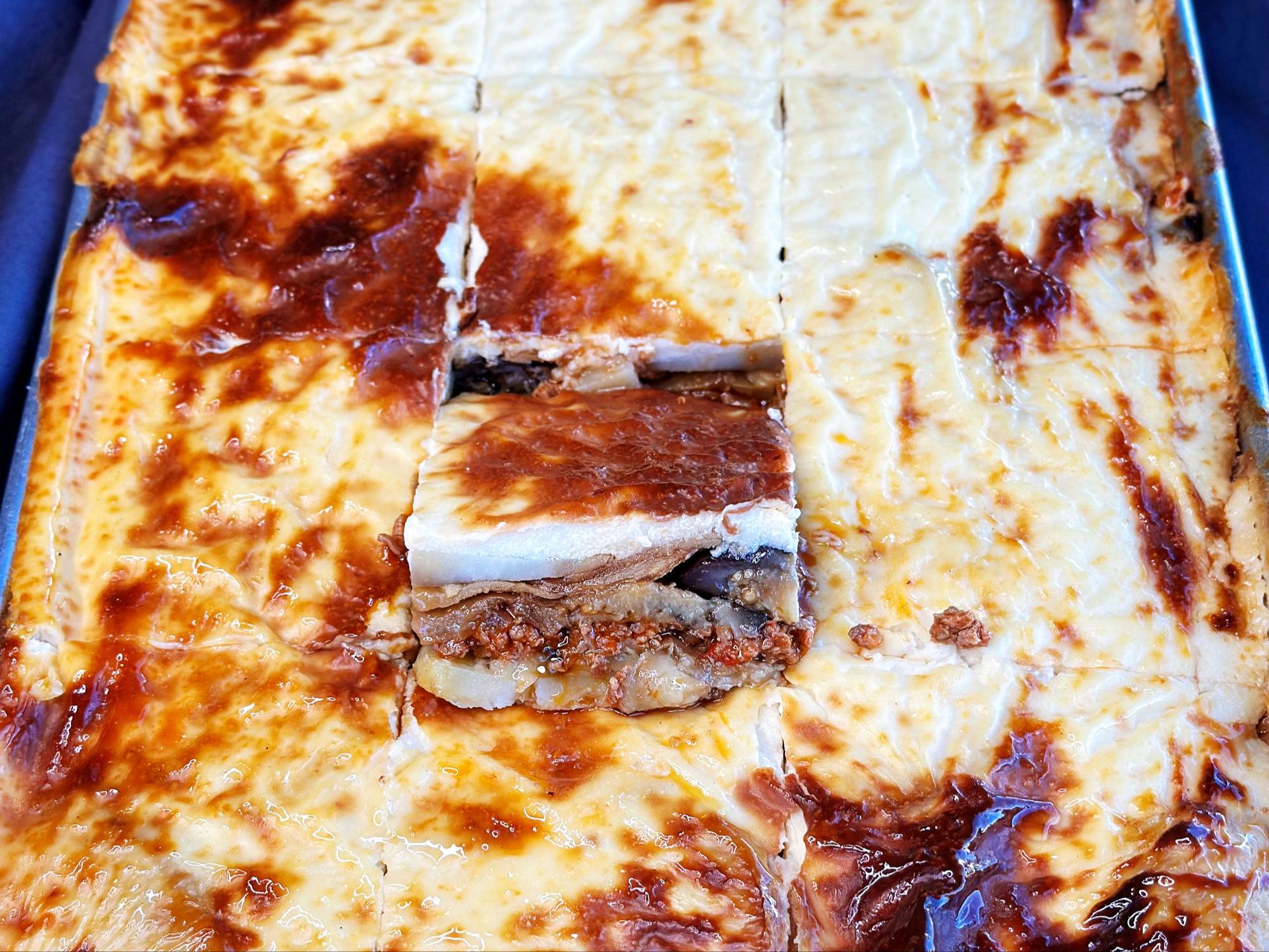 MEAT MUSAKKA PLATTER.