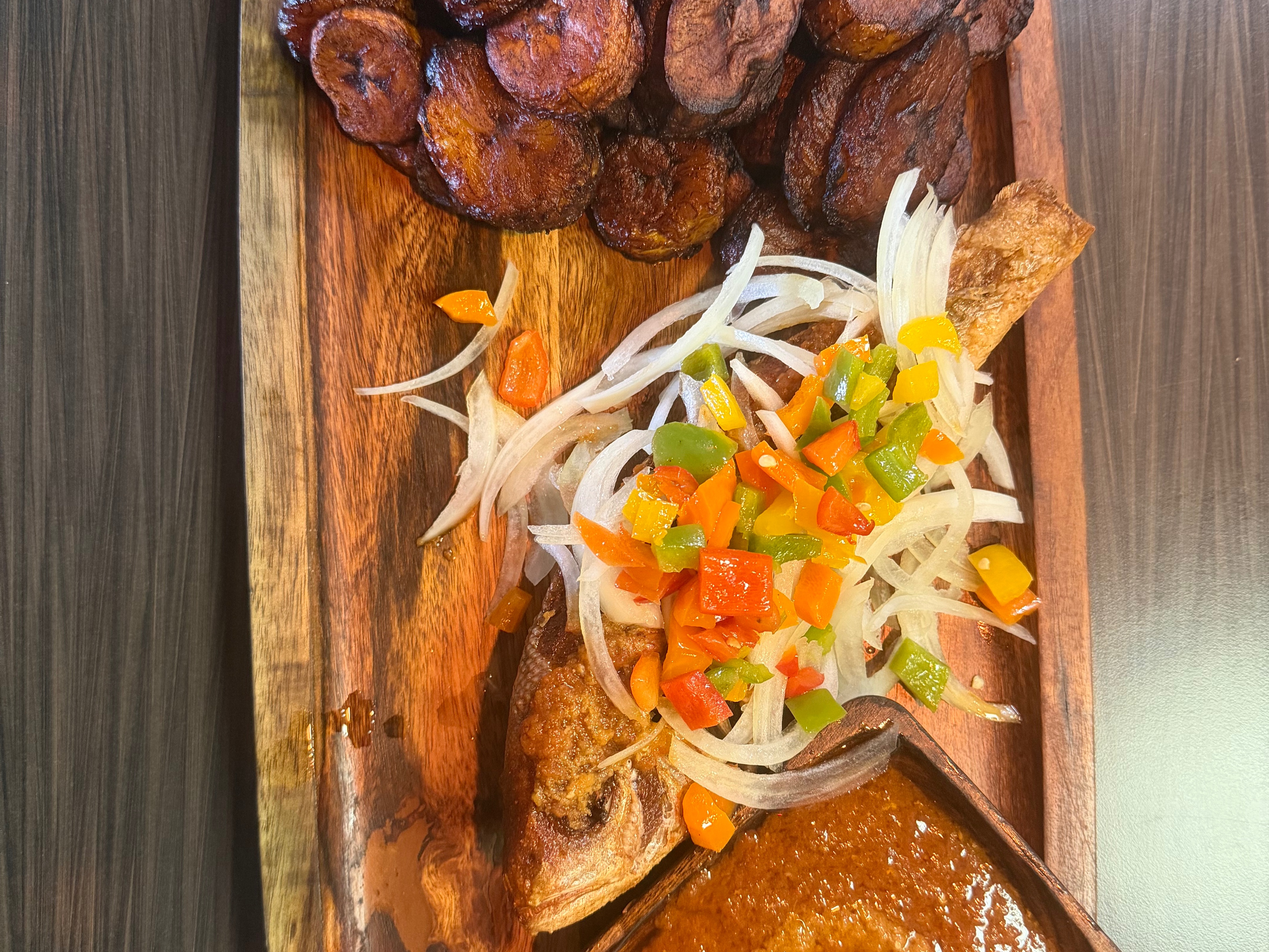 Plantain W Red Snapper.