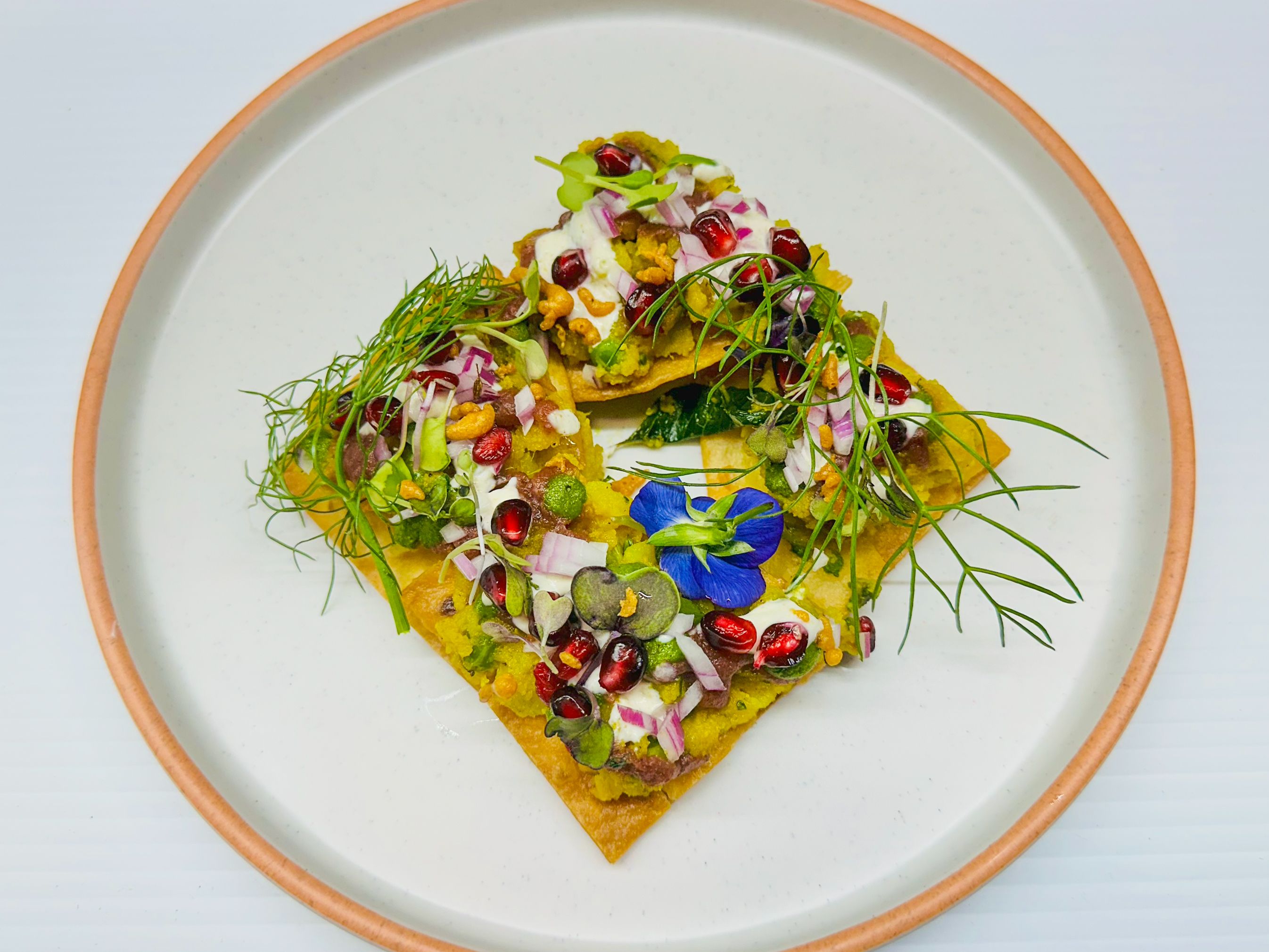 Deconstructed Samosa Chaat.