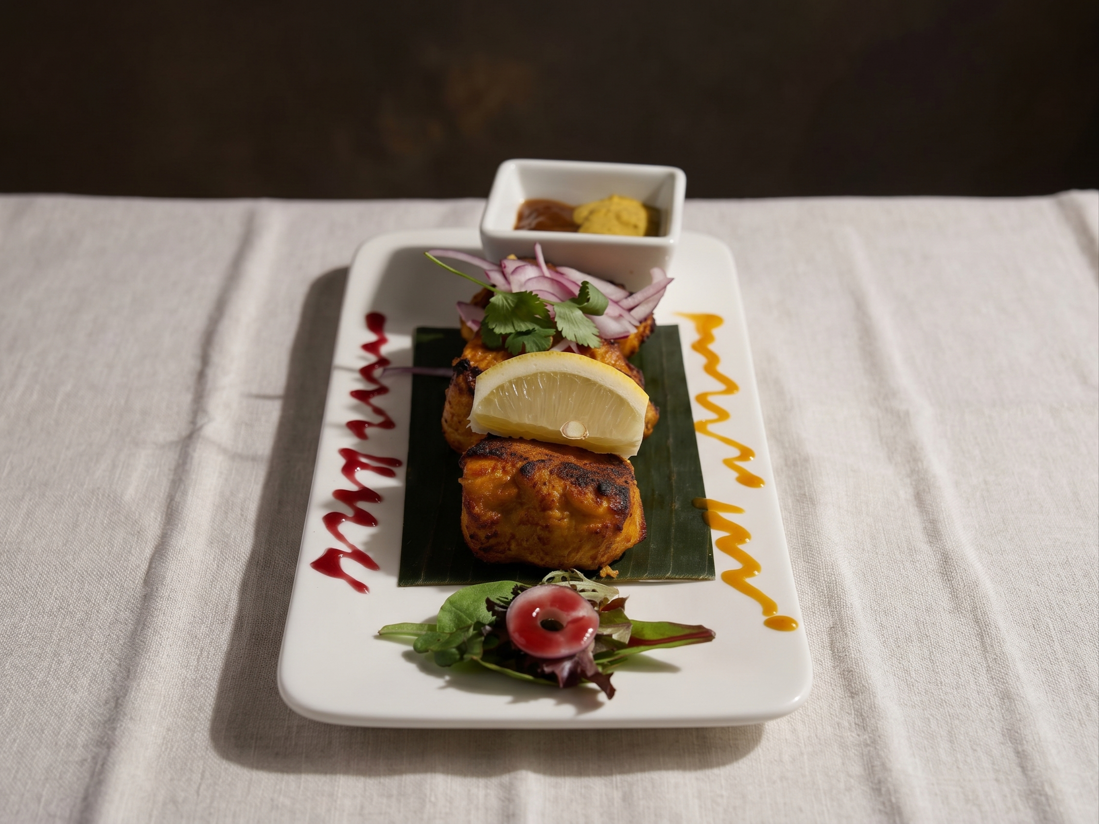 Tandoor Podi Dusted Salmon.