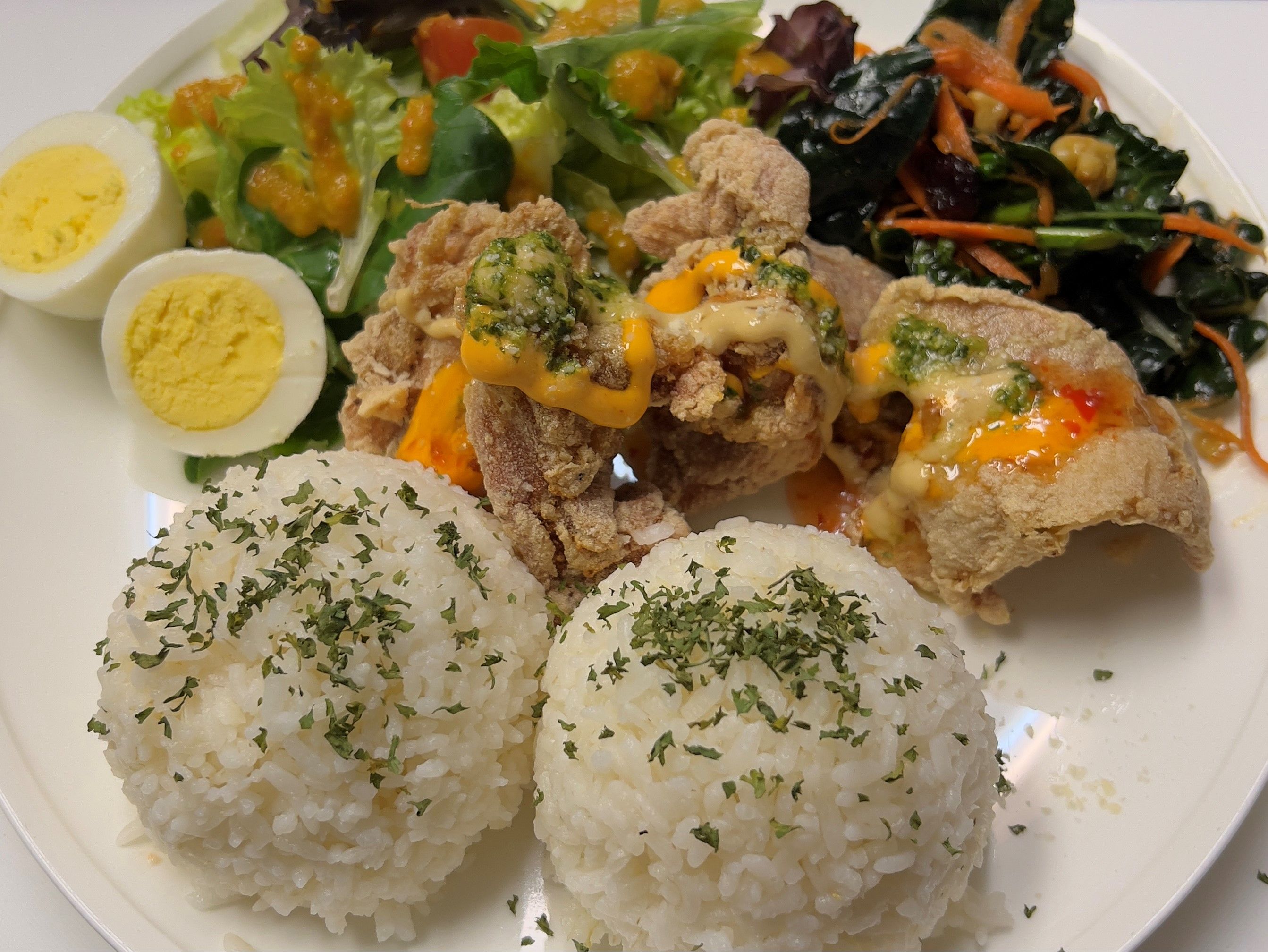 Mochiko Chicken Plate.