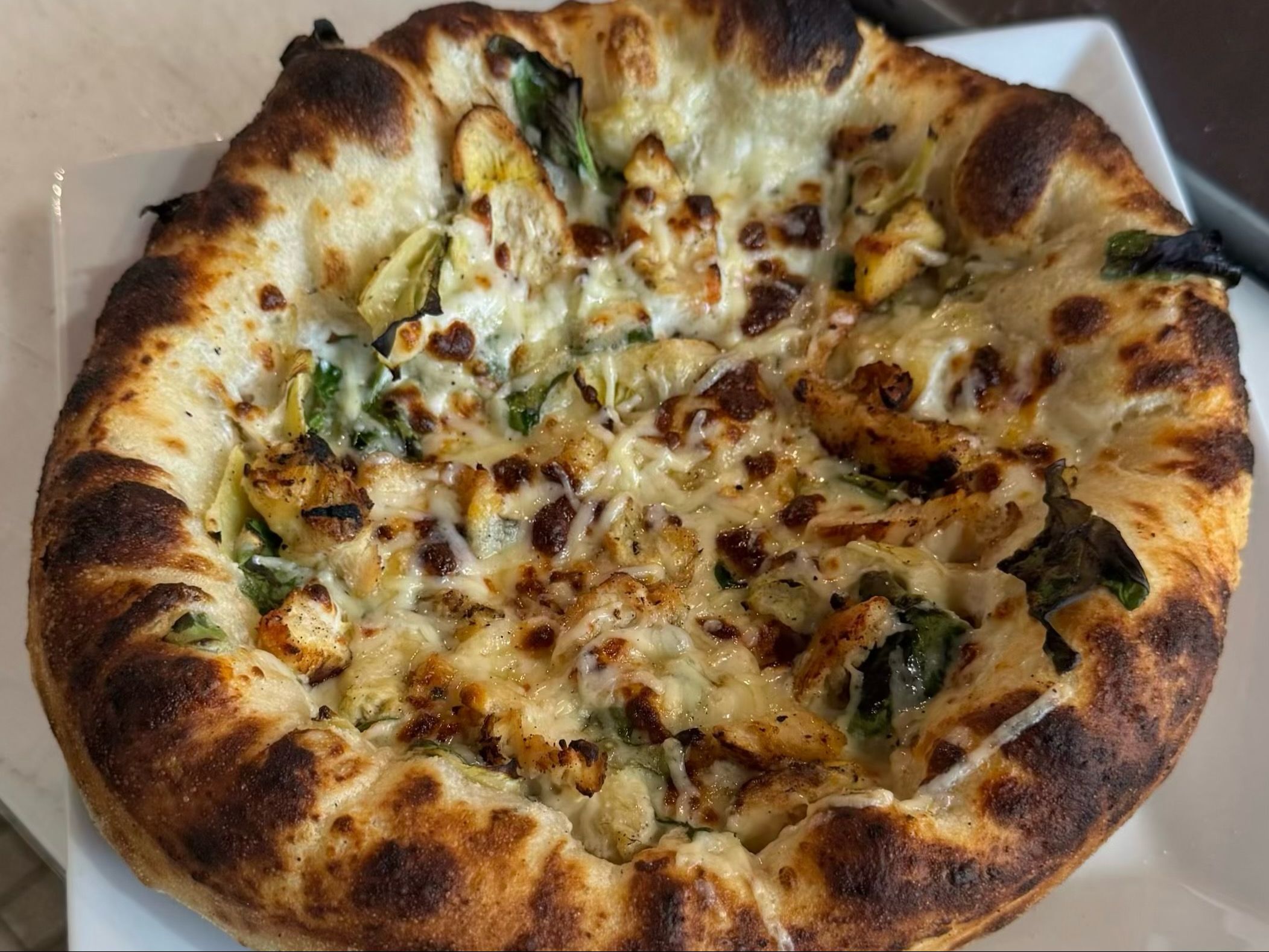 Chicken Bacon Ranch Pizza.