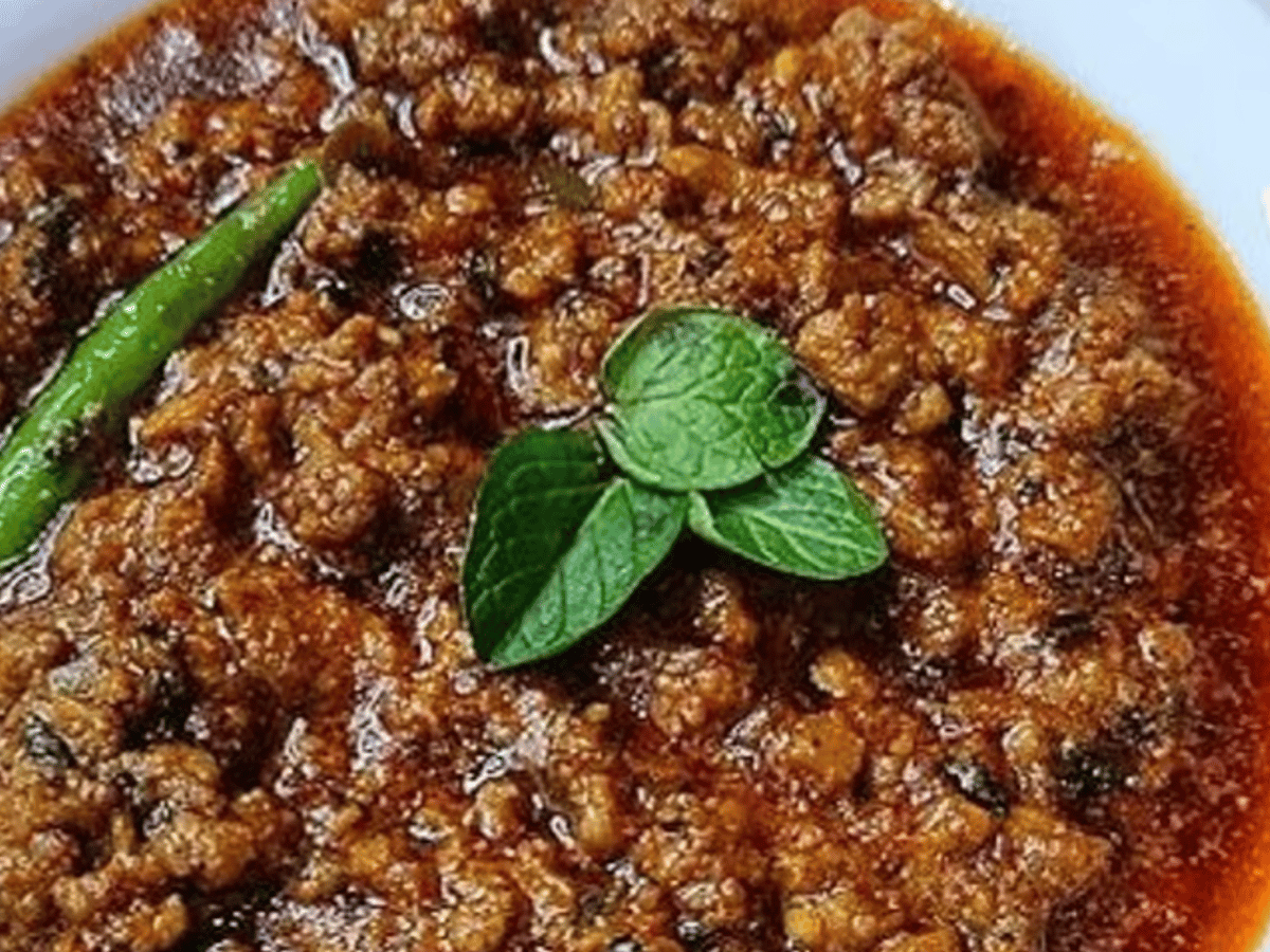Hyd Mutton Keema Curry.