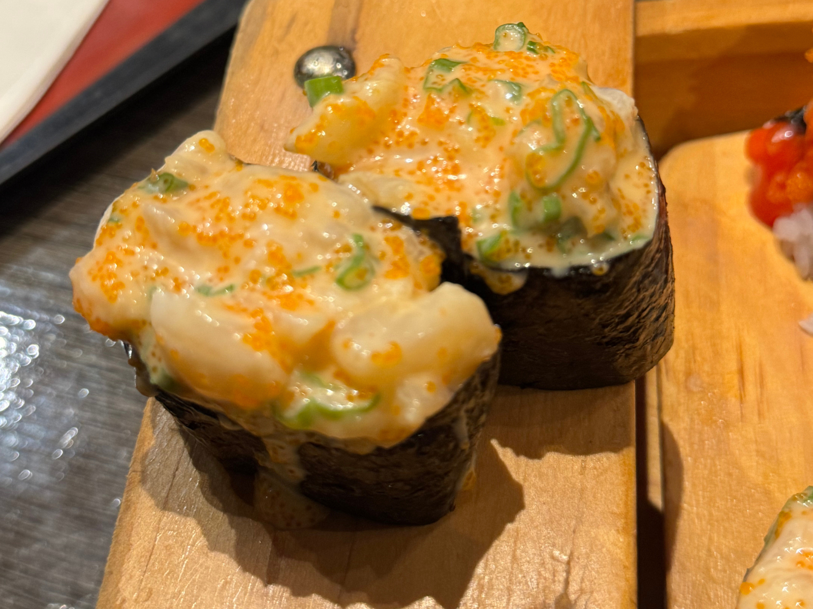 Creamy Hotate Nigiri.
