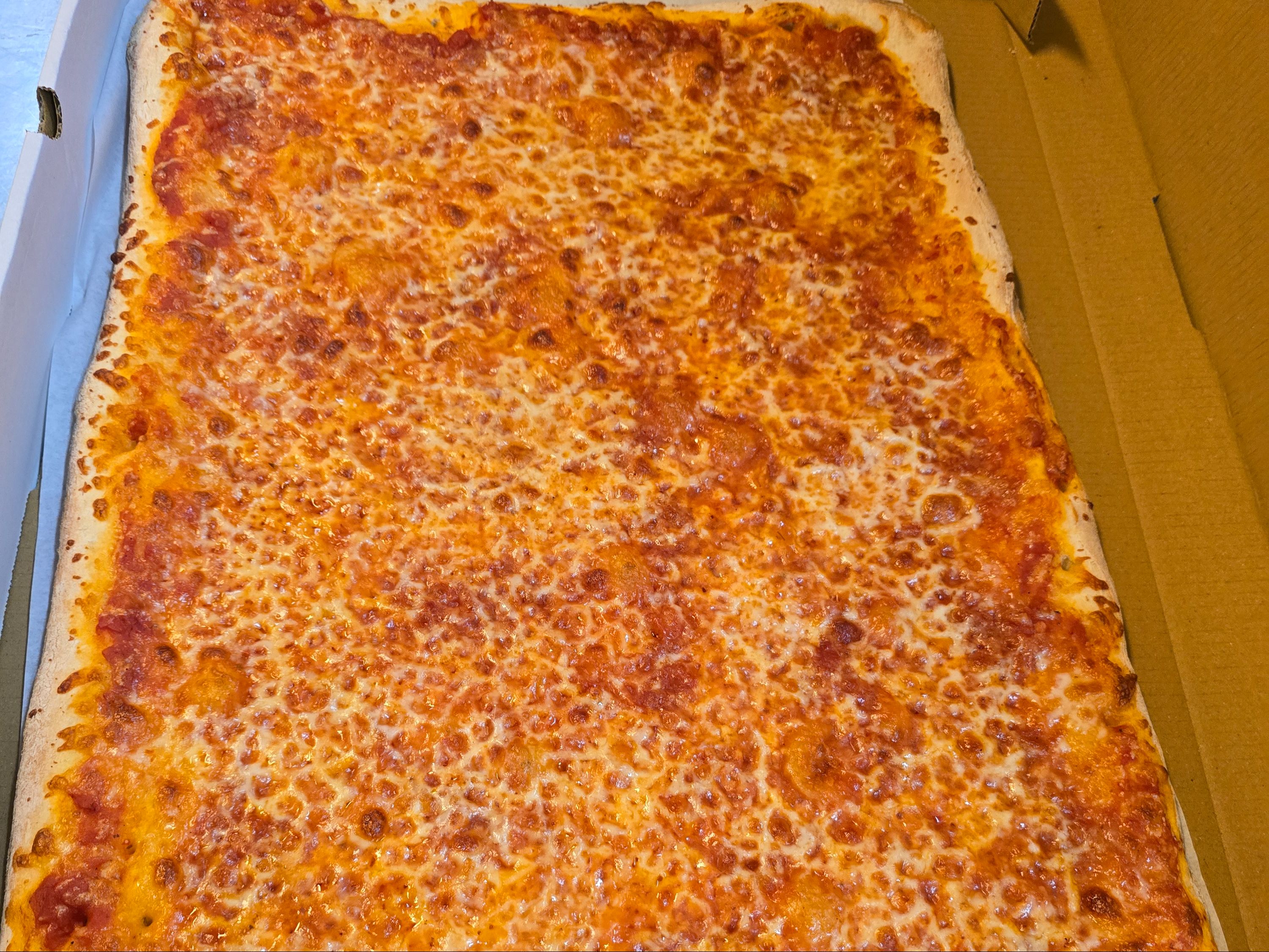 Cheese Pizza 24" x 16" -24 Cut.