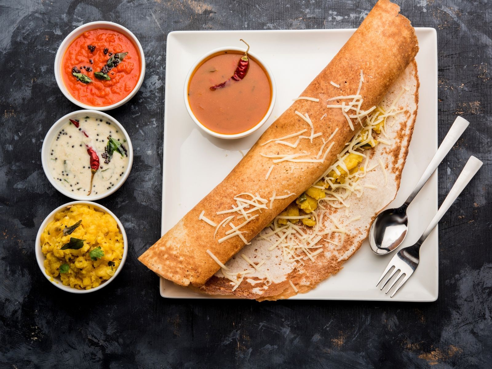 Cheese Dosa.
