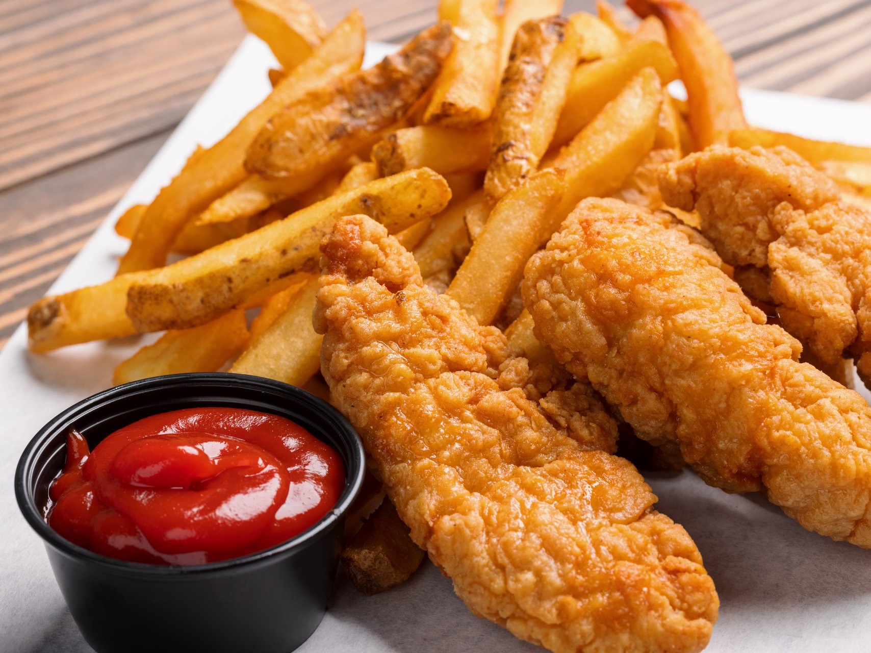 CHICKEN TENDERS AND FRIES