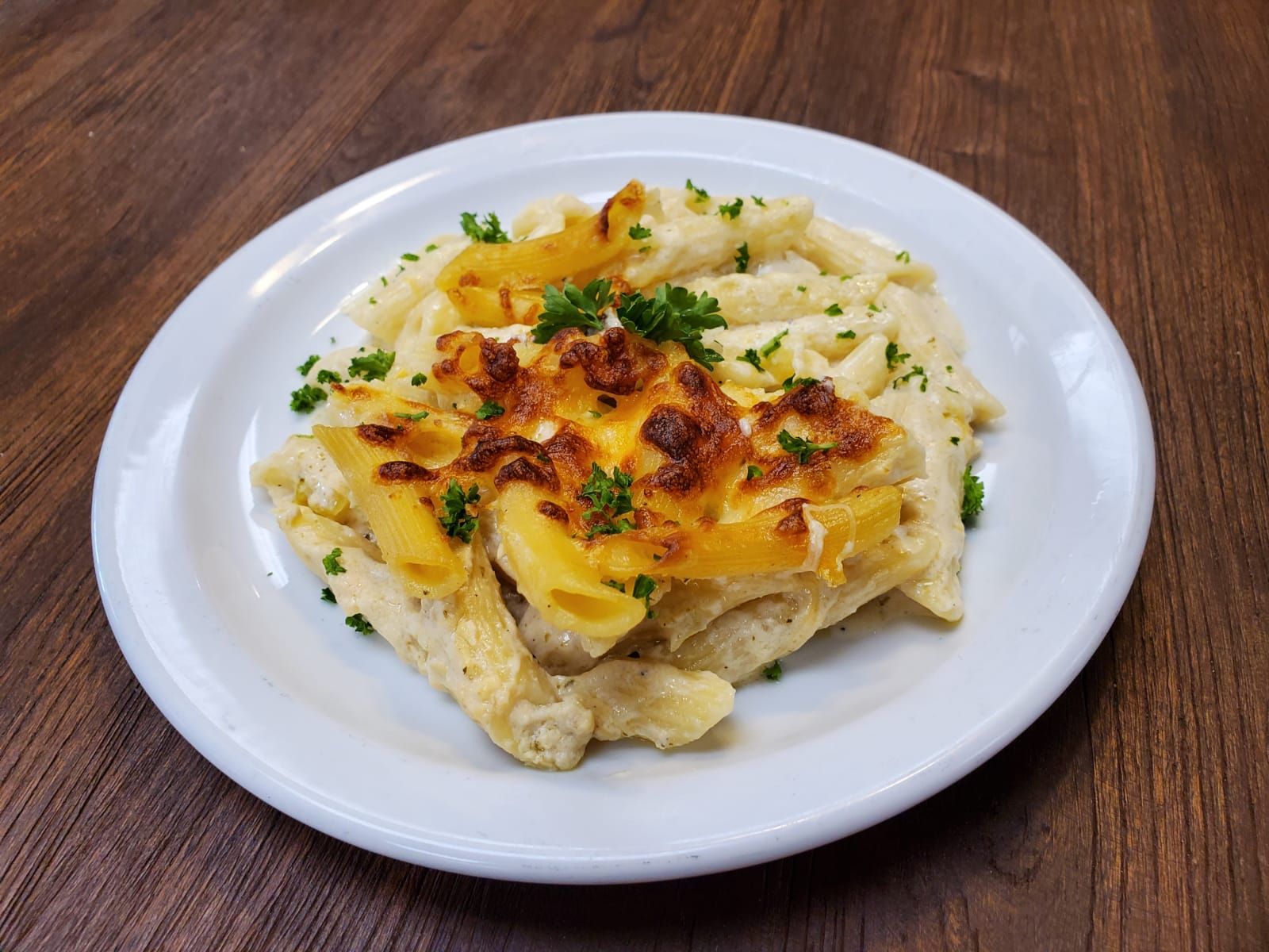 Side Macaroni Gratine.