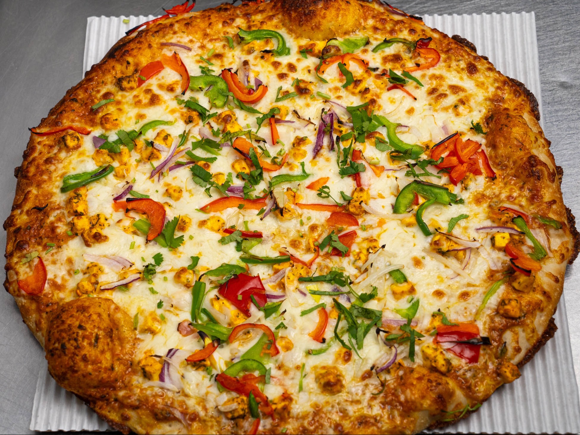 Paneer Tikka Masala Pizza