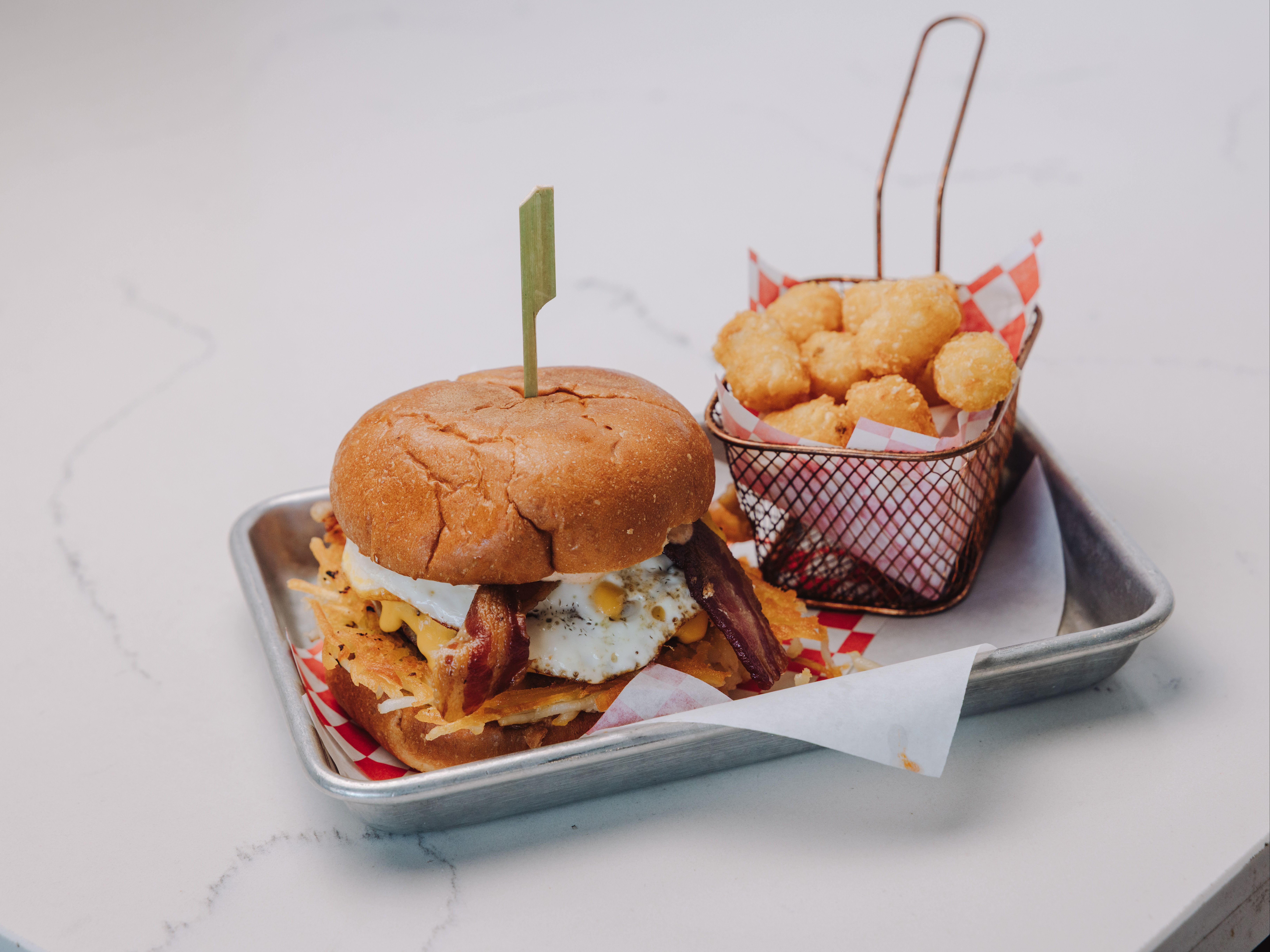 Bluebell's Breakfast Burger.