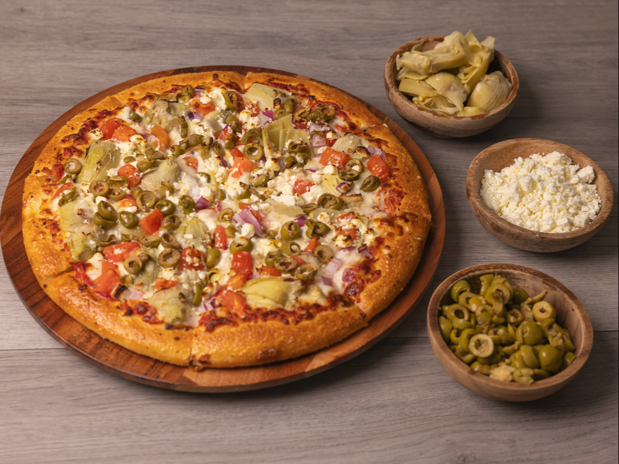 European Veggie Pizza.