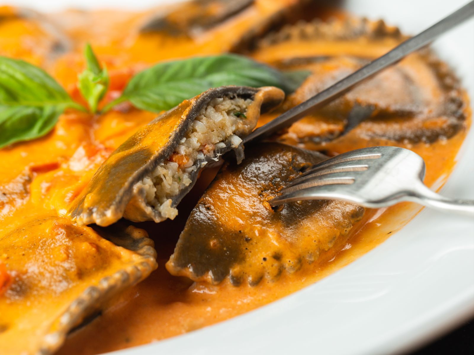 Black Lobster Ravioli