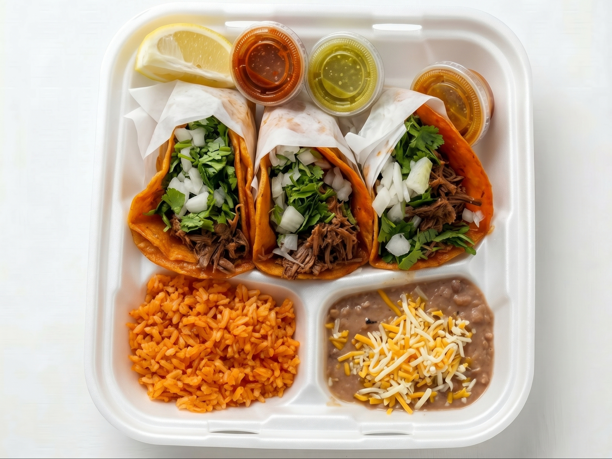 Taco Plate Combo (Tripa\lengua).