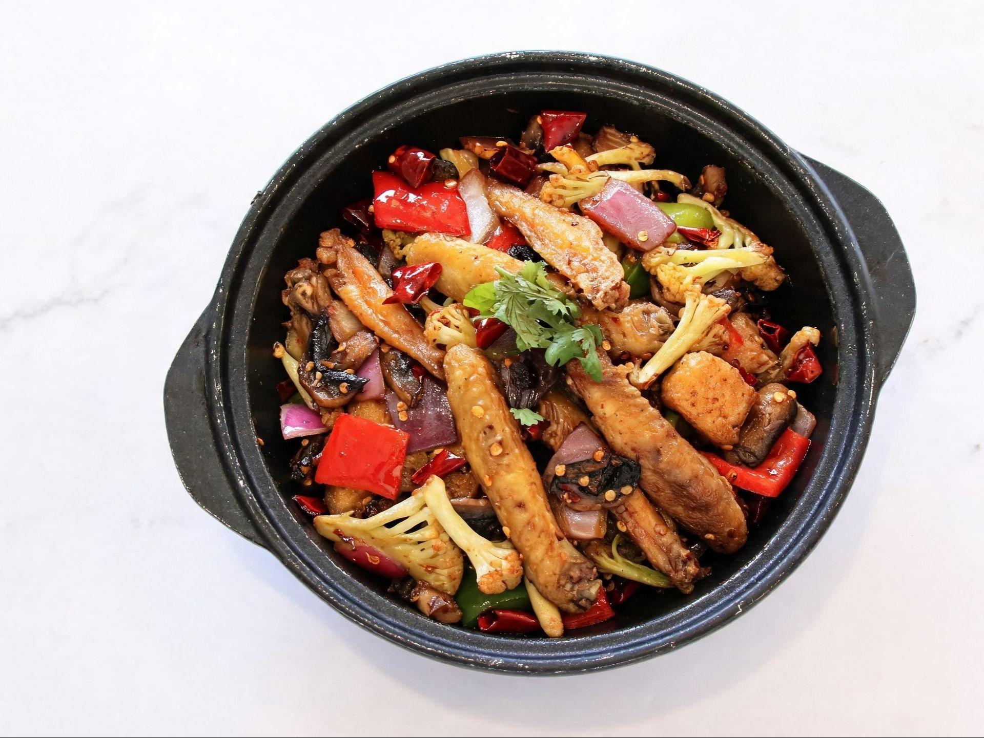 Chicken Wings Dry Pot.
