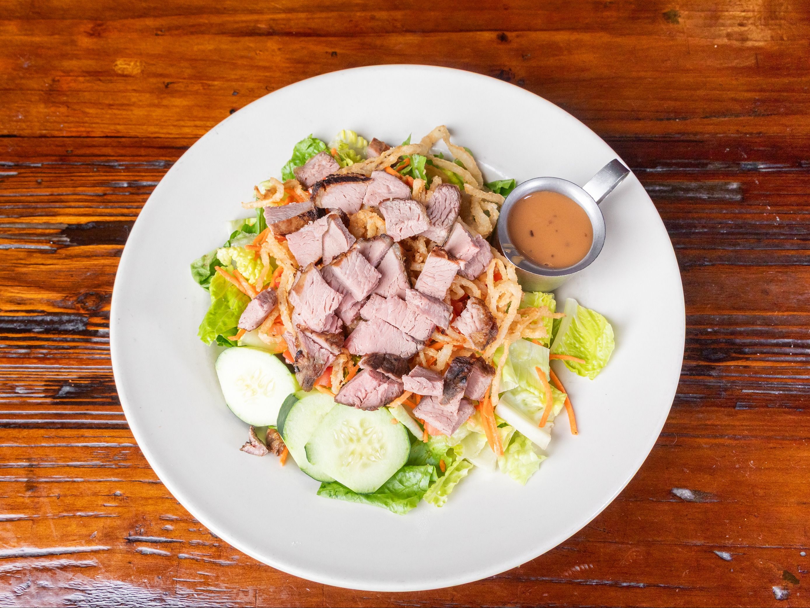 Smoked Angus Choice Tri-Tip Salad.