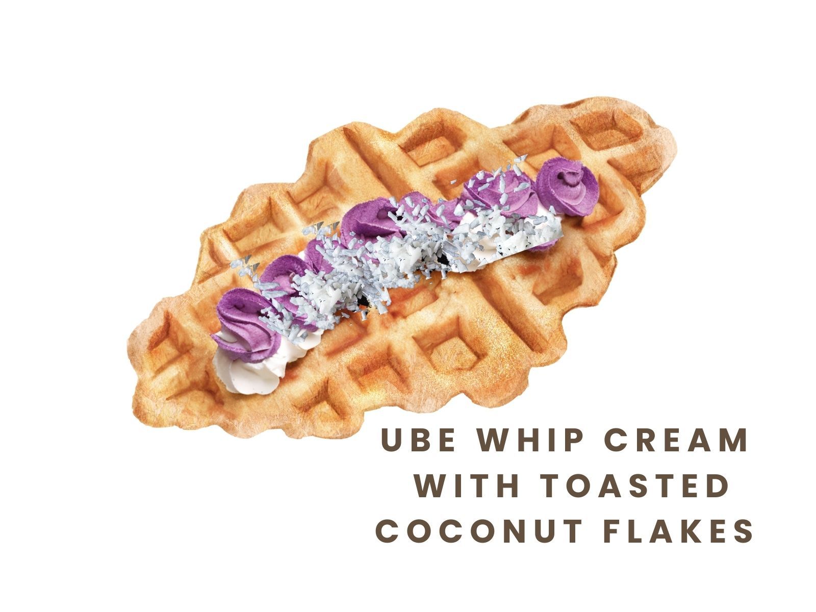 Ube Coconut Cream Croffle.