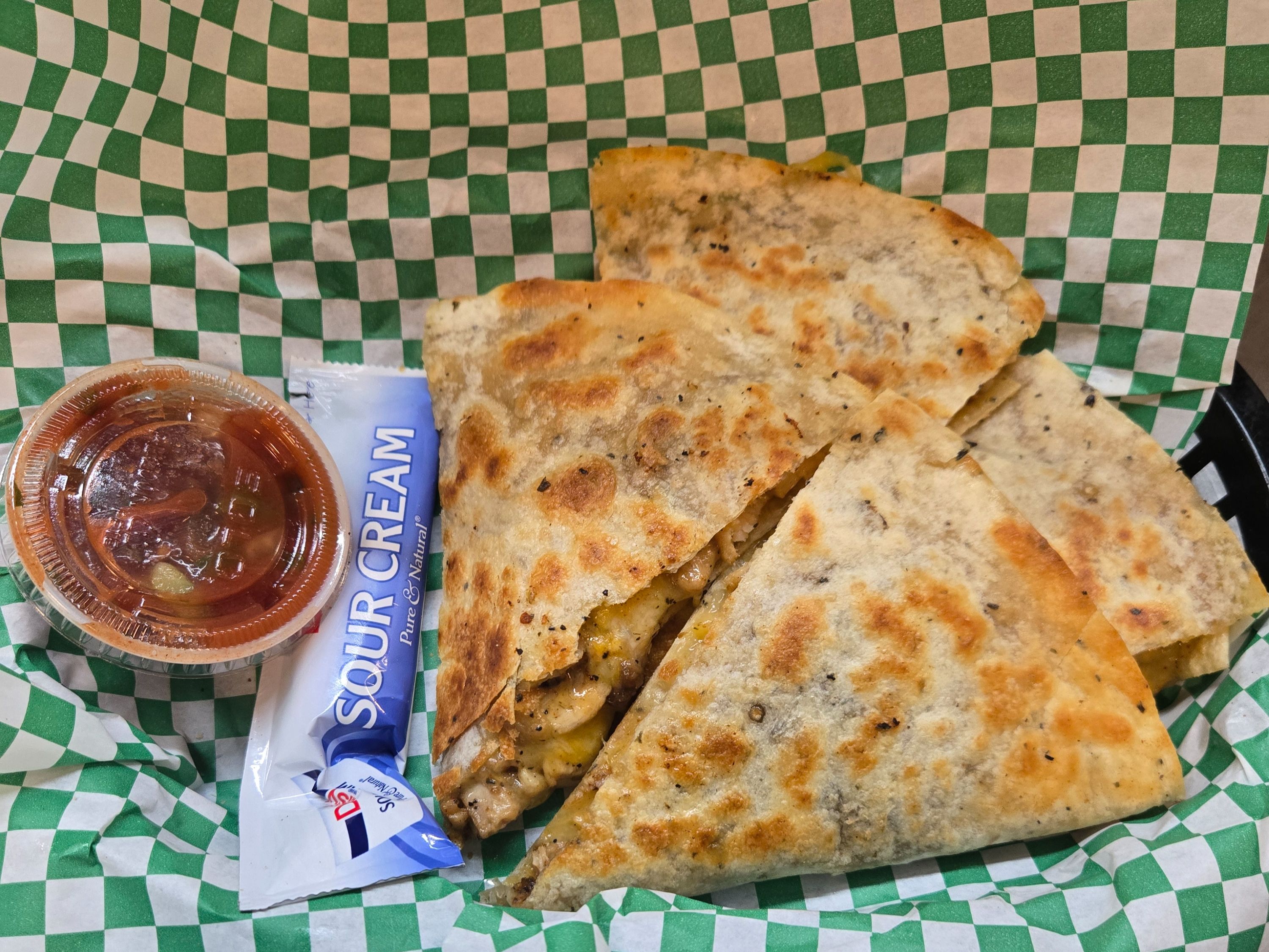 Chicken Quesadilla.