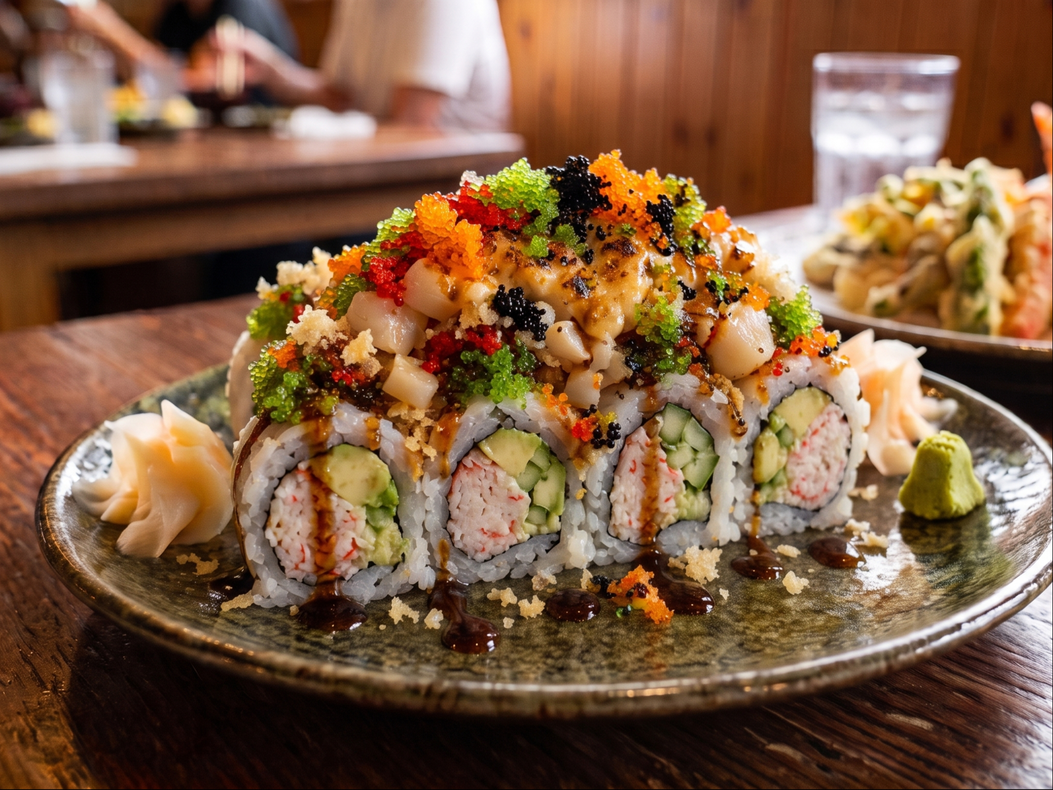 Baked Scallop Roll.