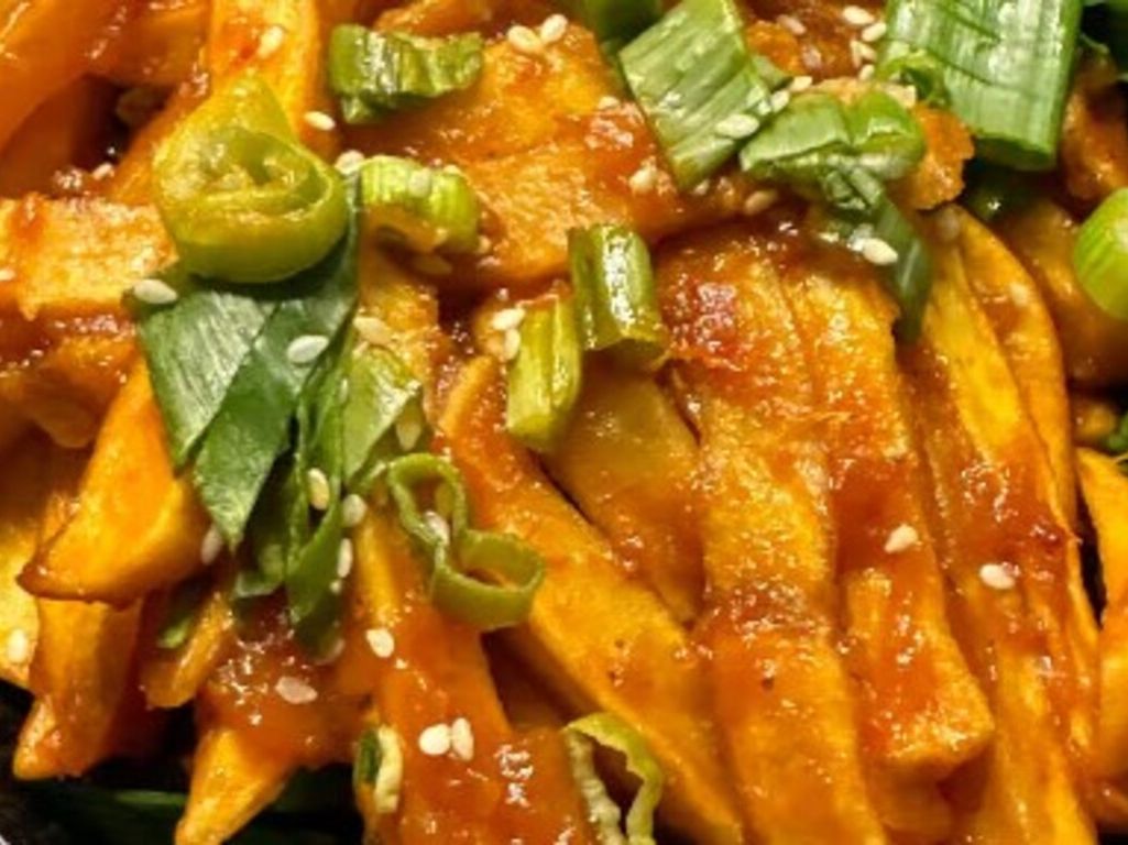 Honey Chili Potatoes.