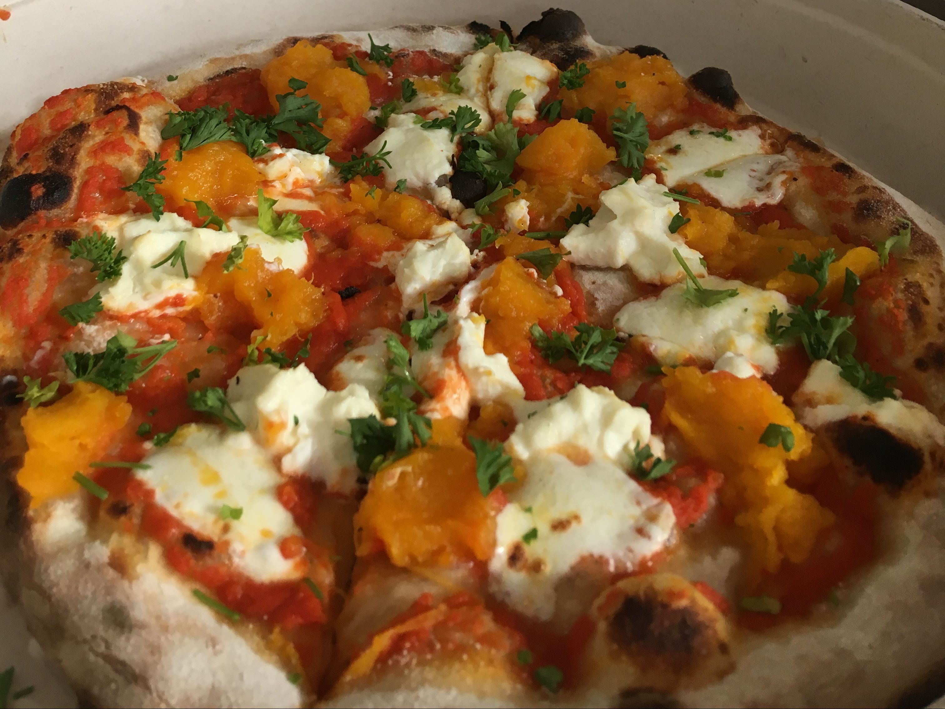 Butternut Ricotta Pizza.