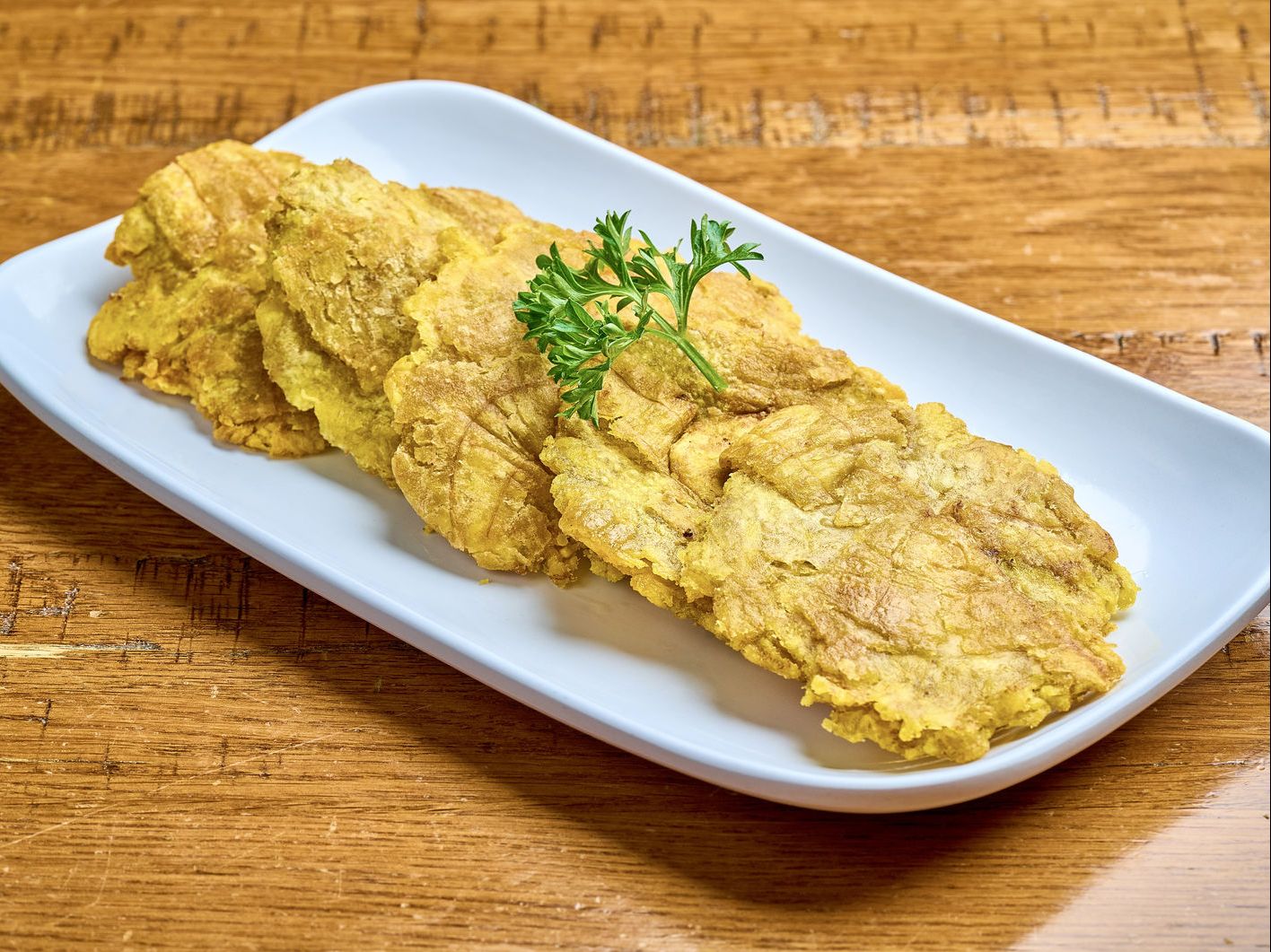 Fried Green Plantains (gf).