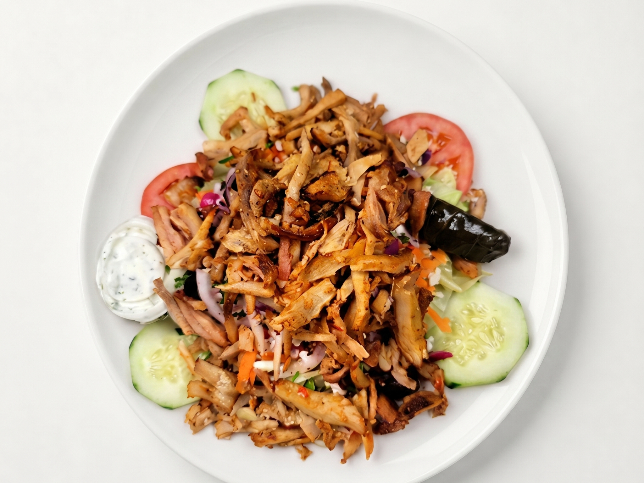 Small Greek Salad W/ Ch. Gyro