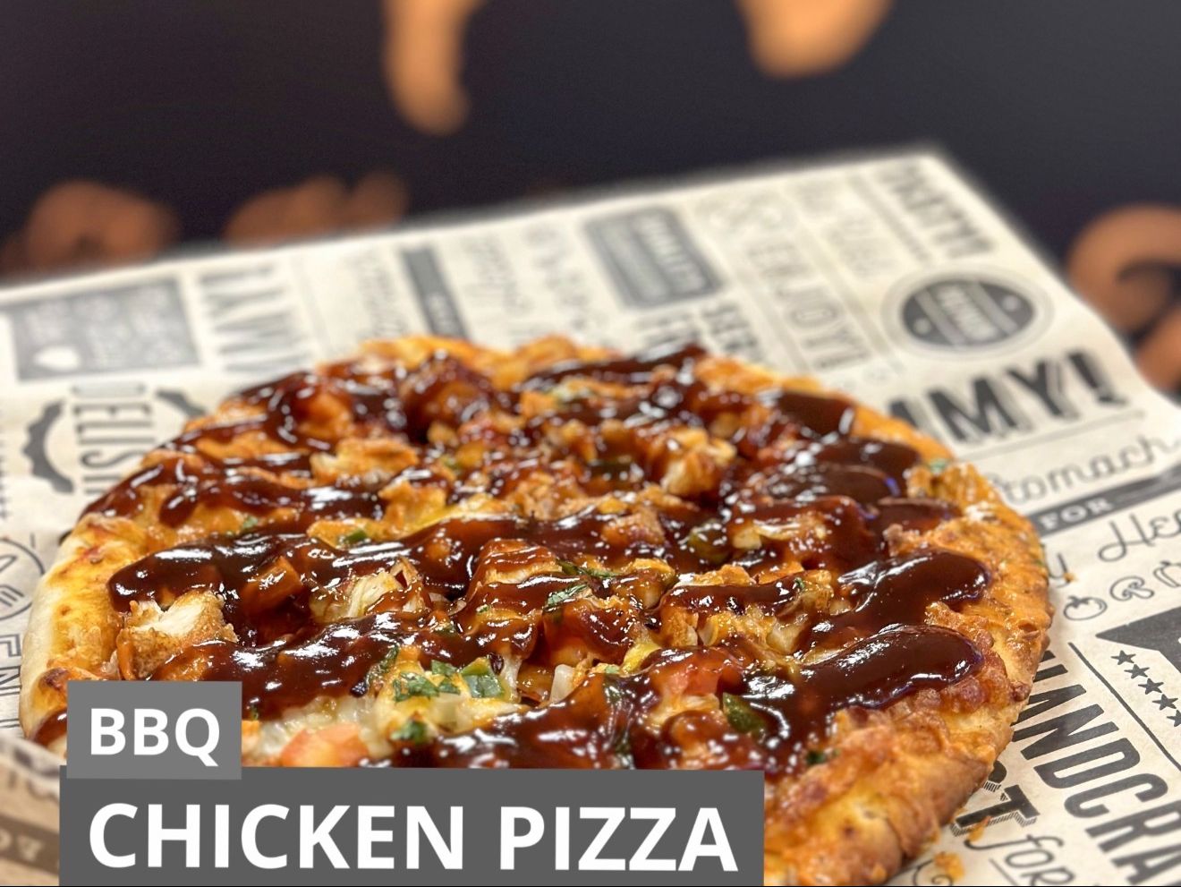 BBQ Chicken Pizza.